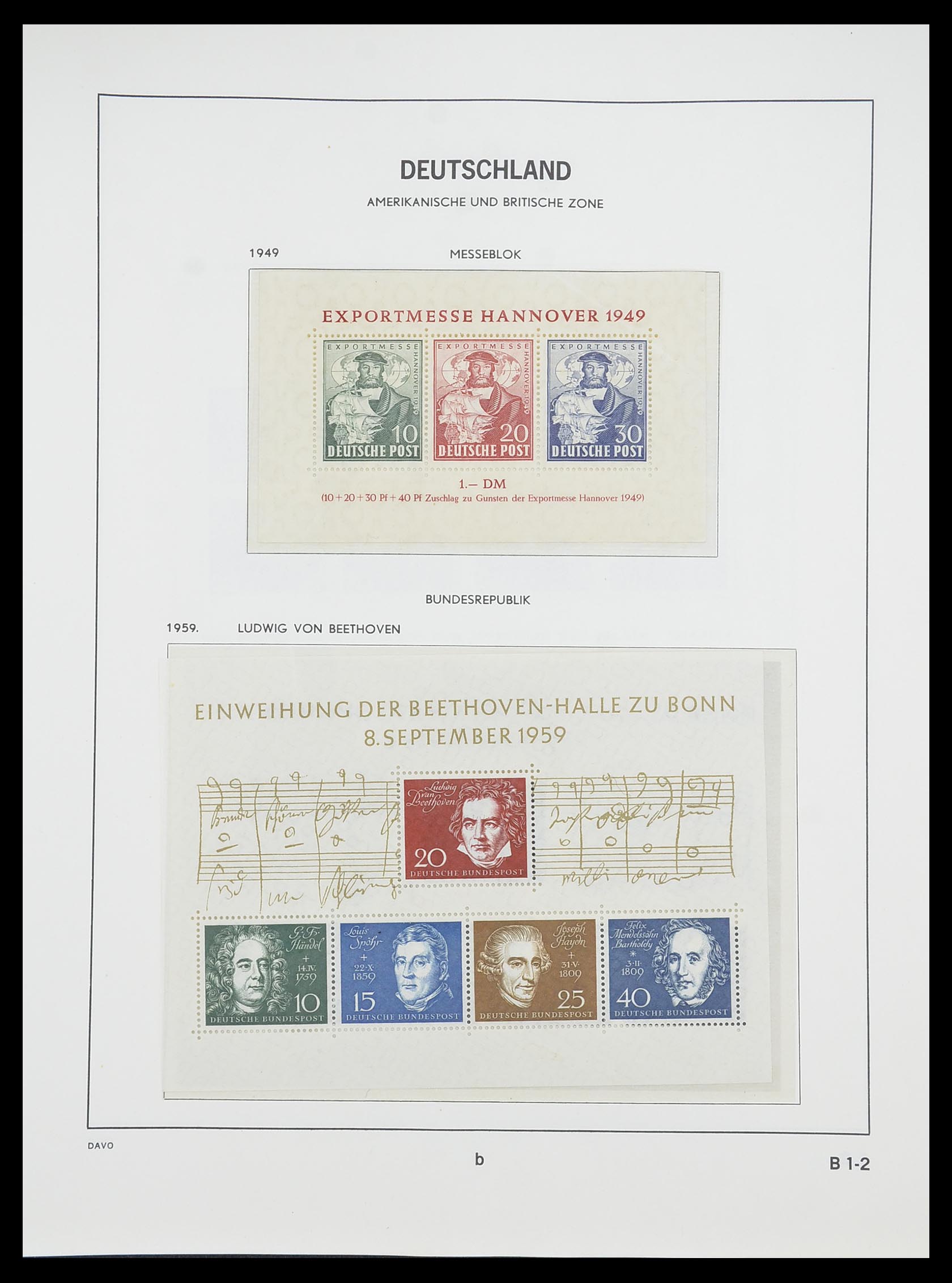 33954 053 - Postzegelverzameling 33954 Bundespost en Berlijn 1945-1972.