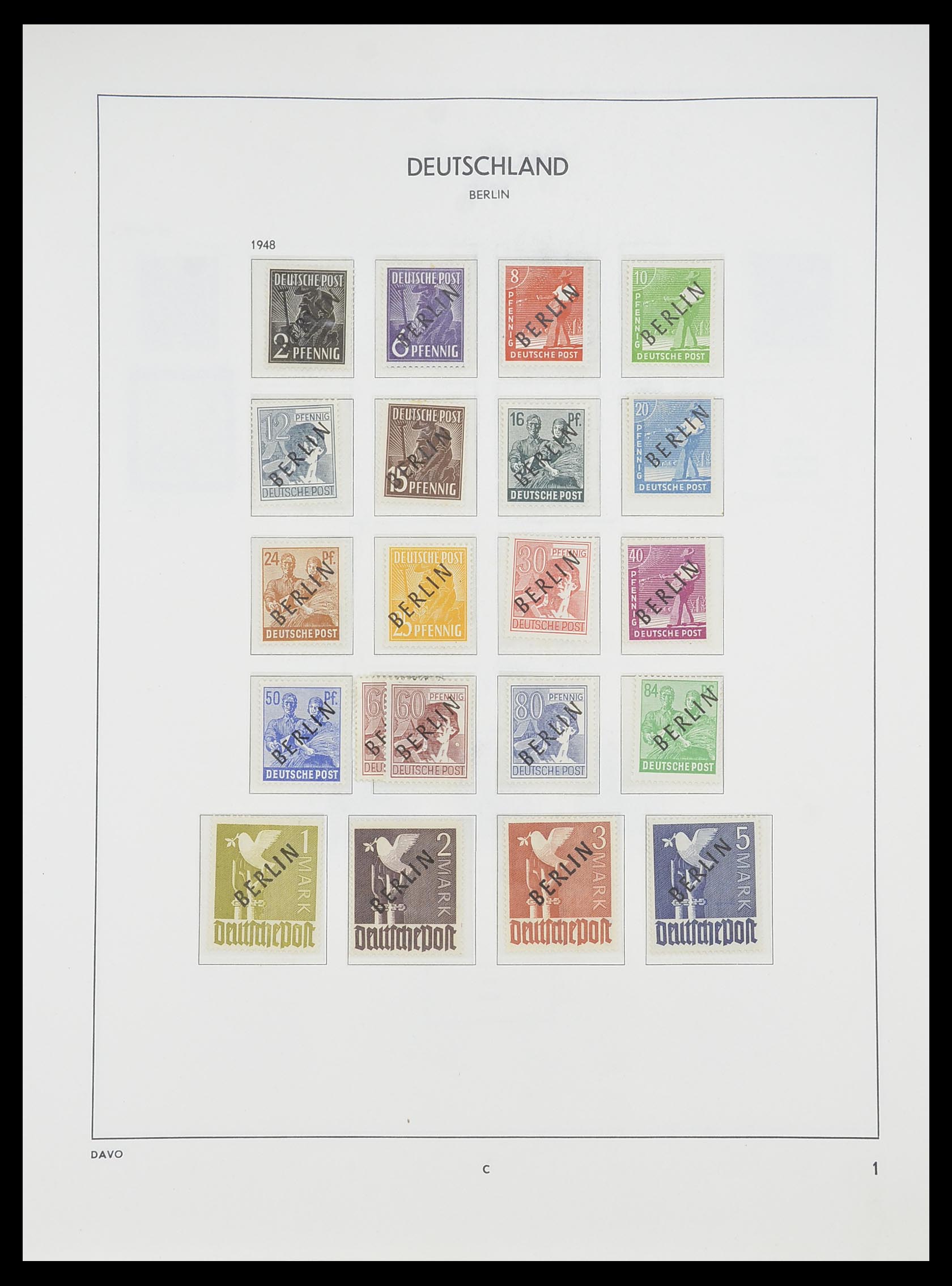 33954 058 - Postzegelverzameling 33954 Bundespost en Berlijn 1945-1972.