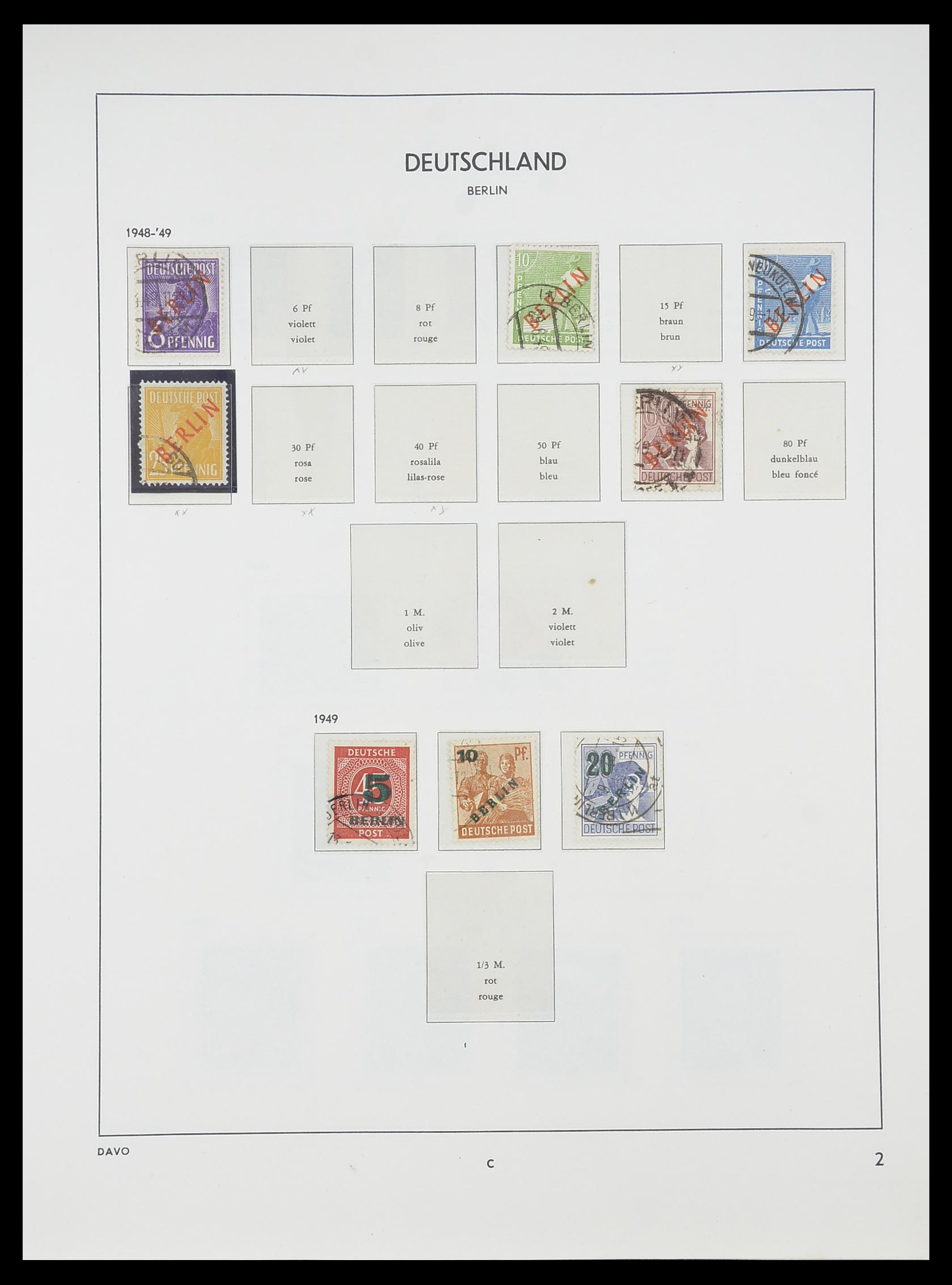 33954 059 - Stamp collection 33954 Bundespost and Berlin 1945-1972.