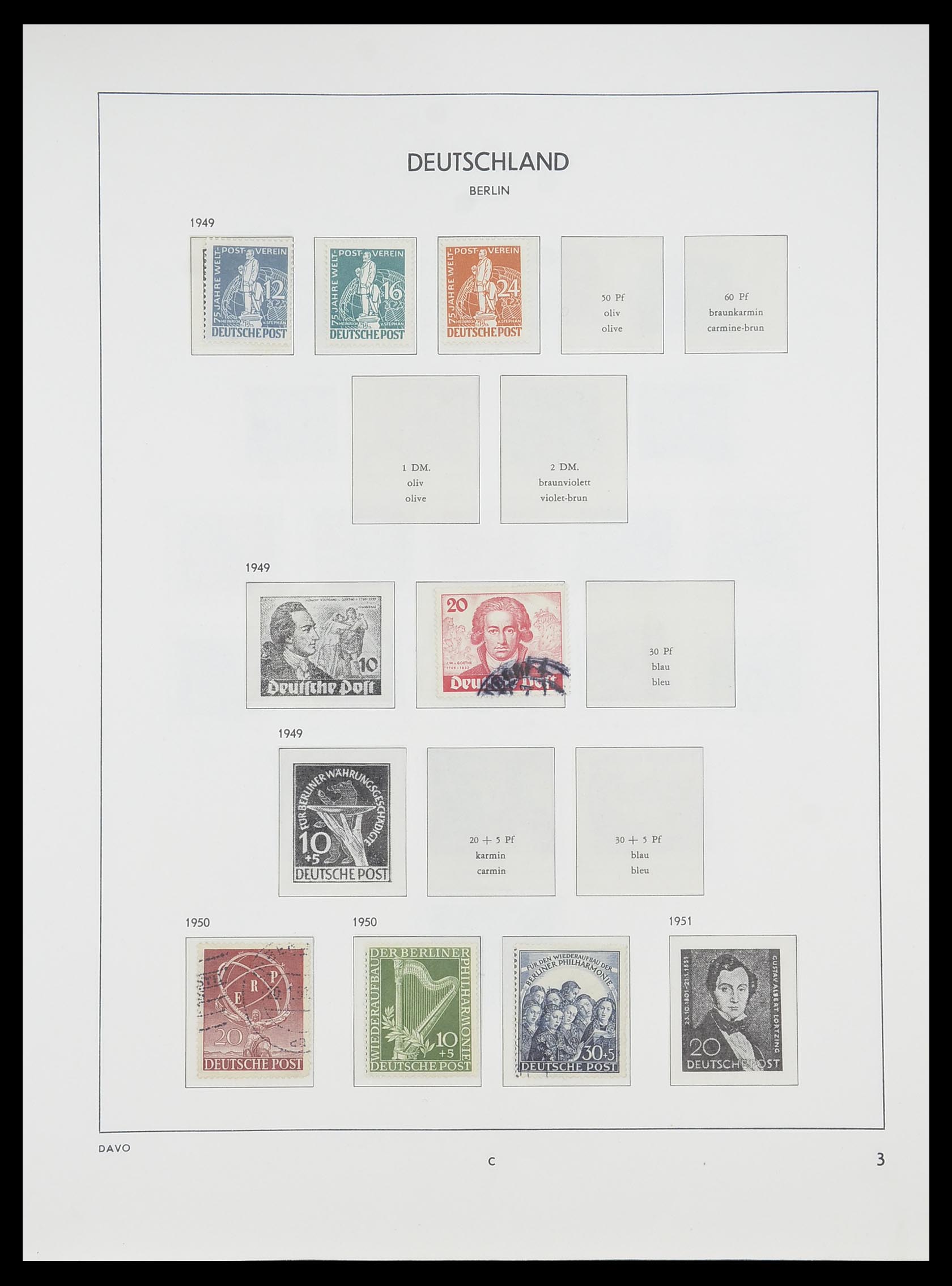 33954 060 - Postzegelverzameling 33954 Bundespost en Berlijn 1945-1972.