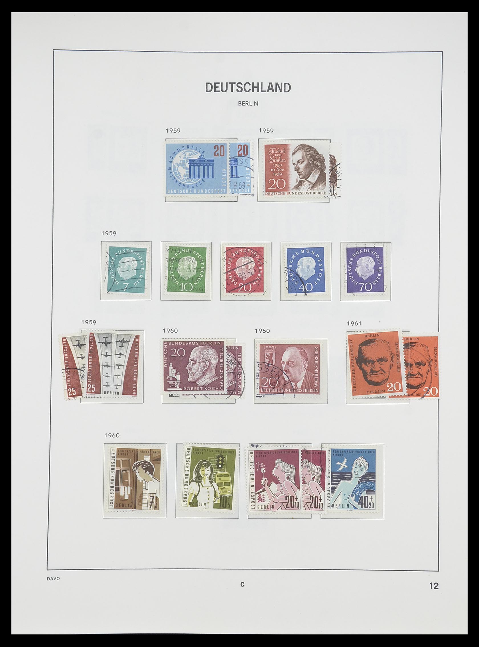 33954 069 - Stamp collection 33954 Bundespost and Berlin 1945-1972.