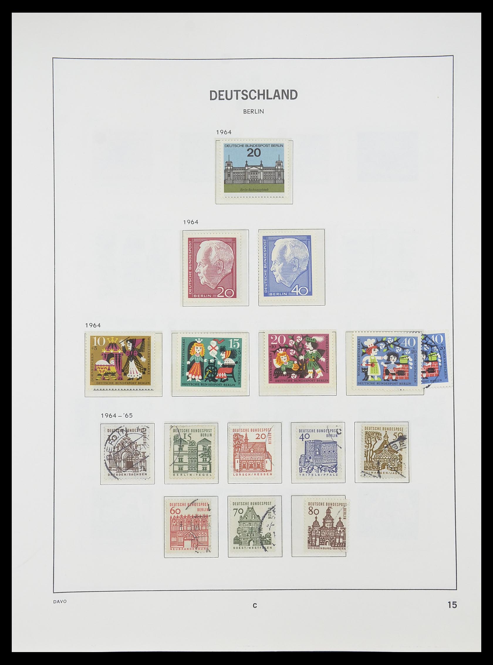 33954 072 - Stamp collection 33954 Bundespost and Berlin 1945-1972.