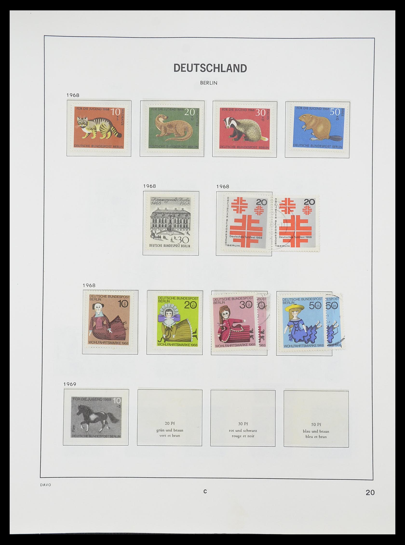 33954 077 - Stamp collection 33954 Bundespost and Berlin 1945-1972.