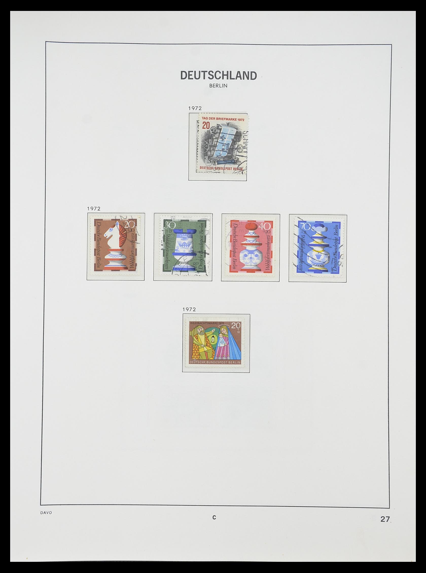 33954 084 - Stamp collection 33954 Bundespost and Berlin 1945-1972.