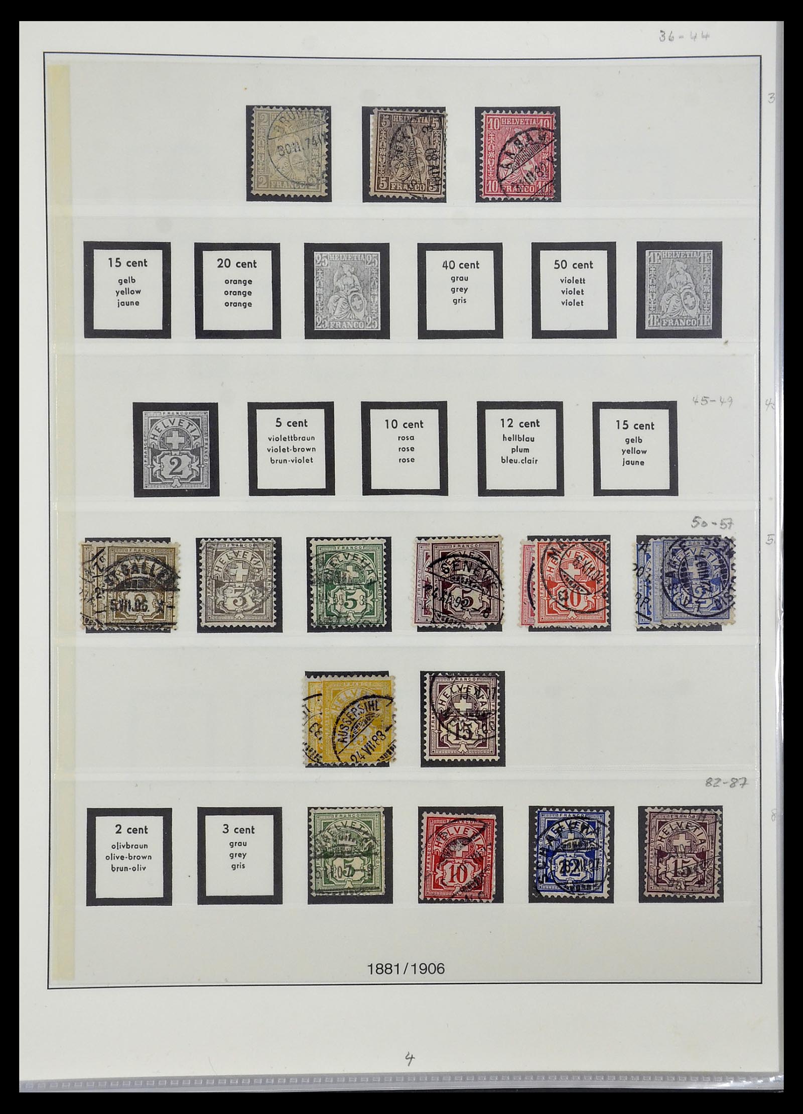 33955 004 - Stamp collection 33955 Switzerland 1850-2009.