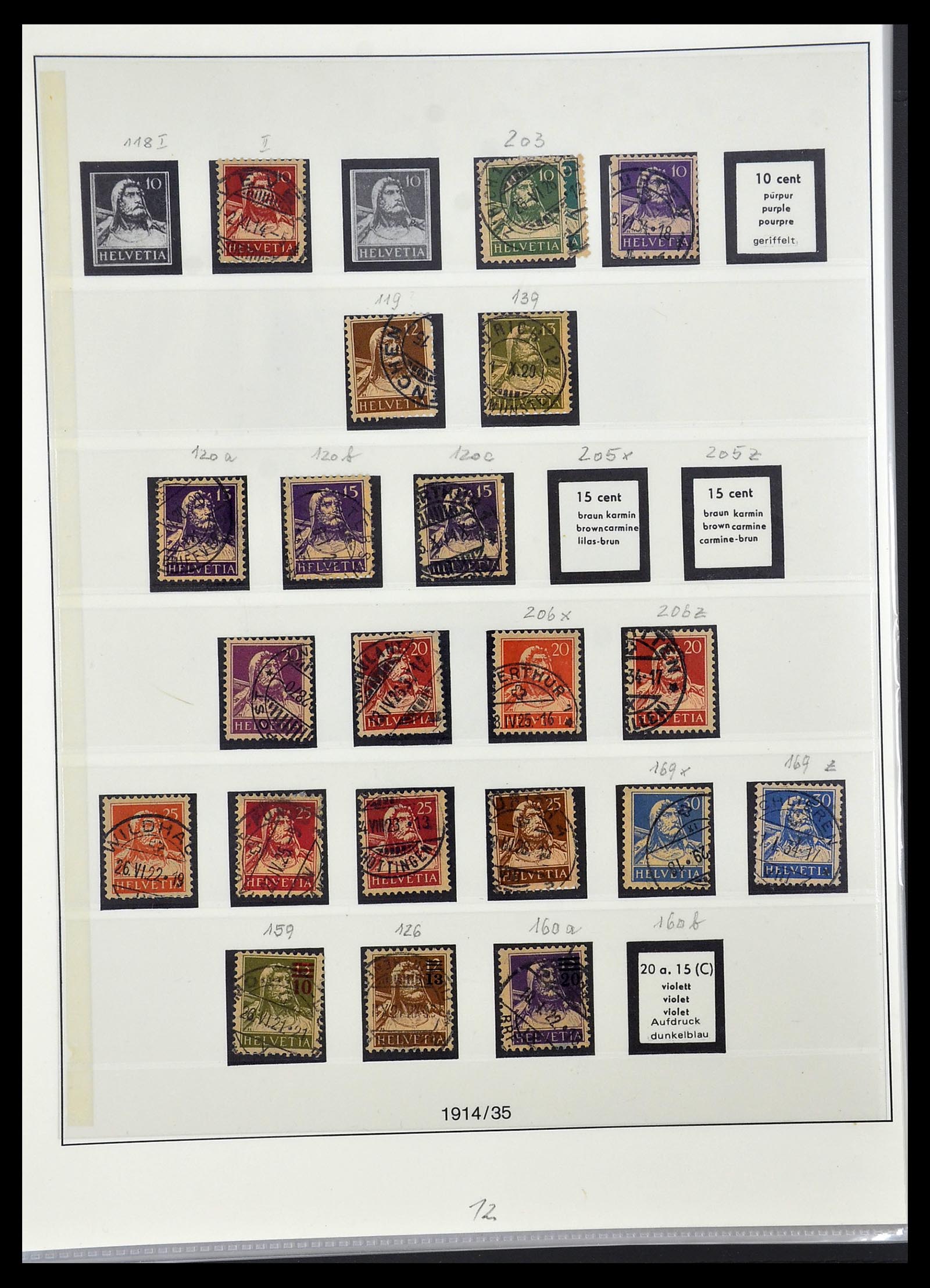33955 015 - Postzegelverzameling 33955 Zwitserland 1850-2009.