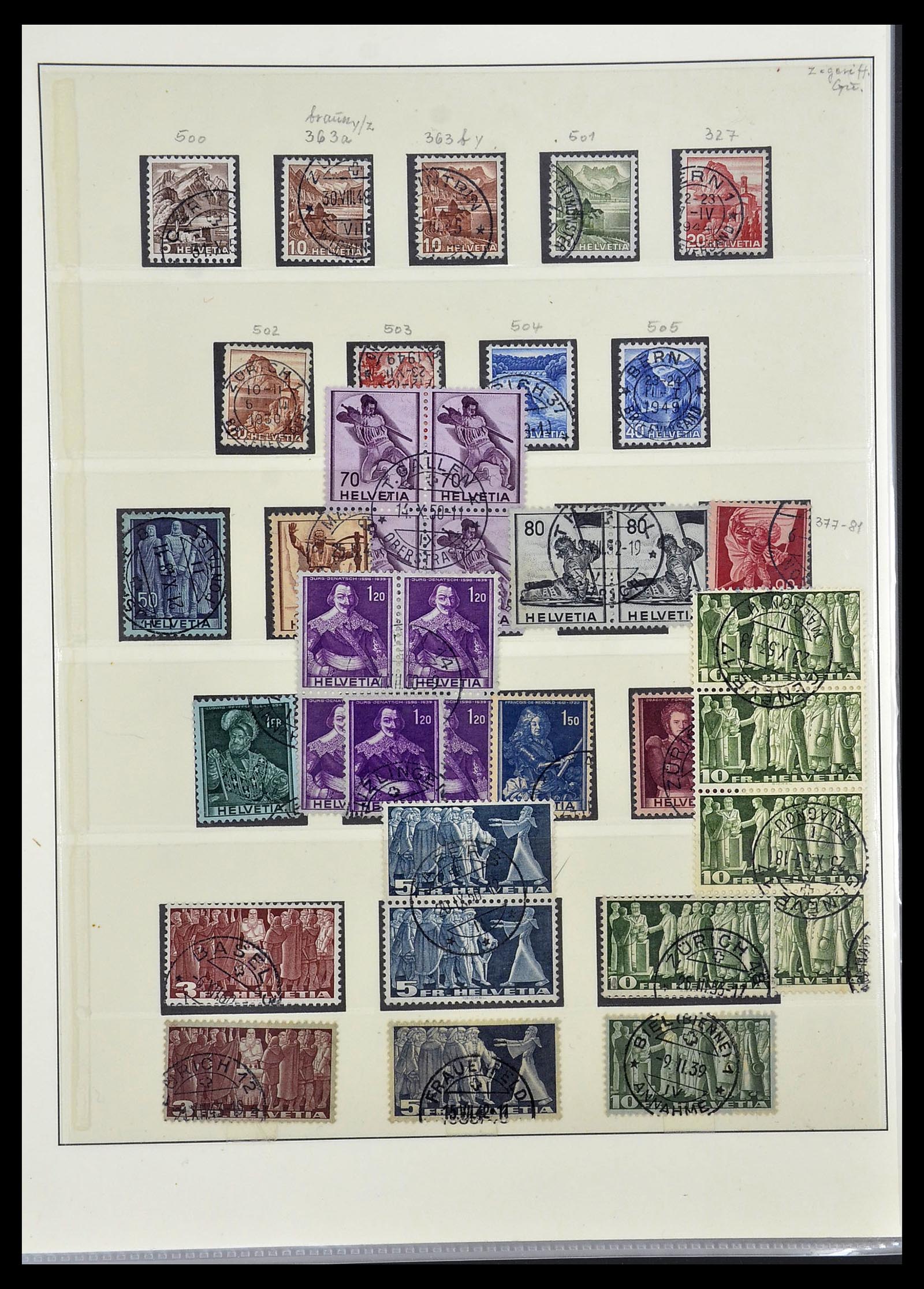 33955 027 - Stamp collection 33955 Switzerland 1850-2009.