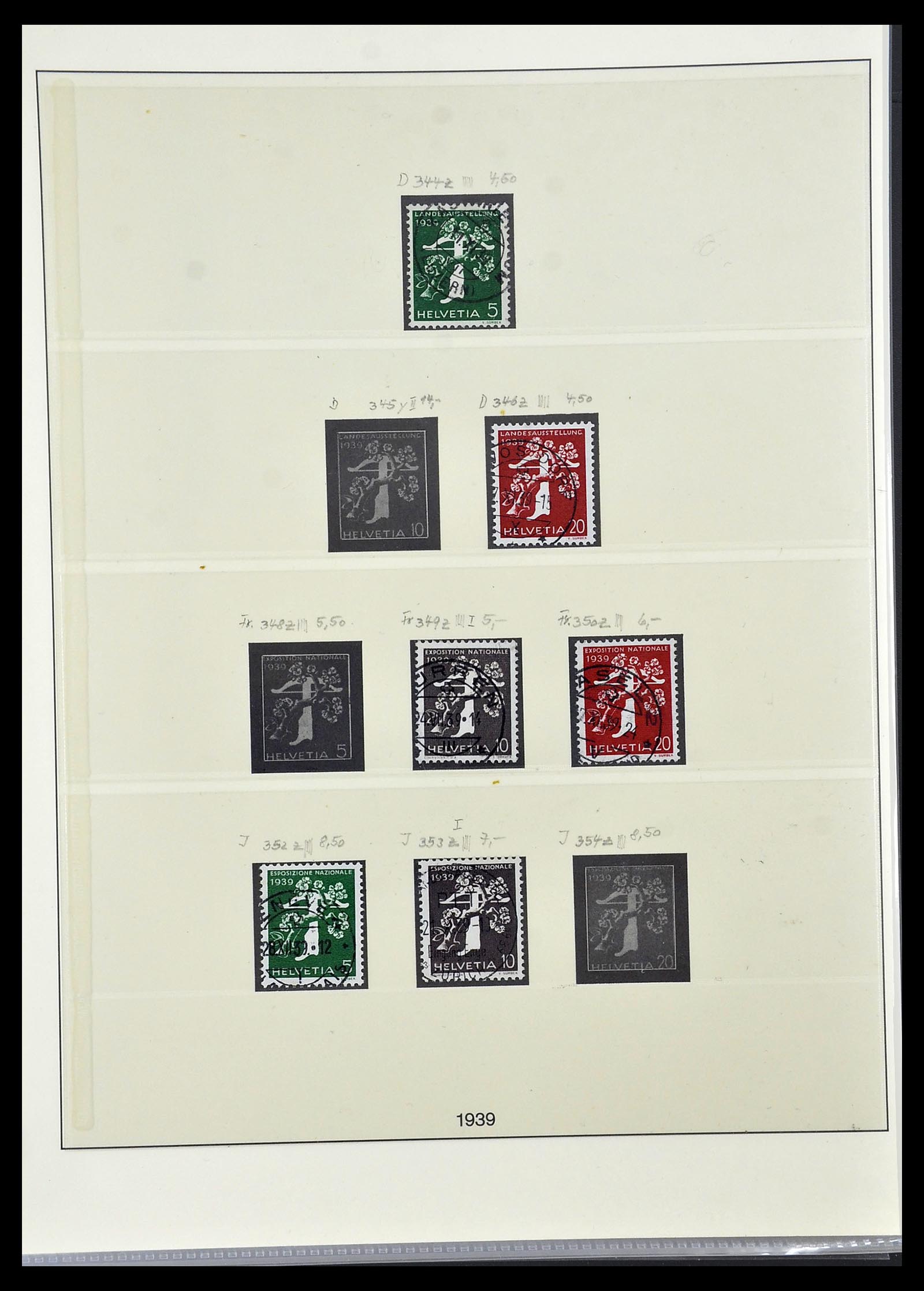 33955 032 - Stamp collection 33955 Switzerland 1850-2009.