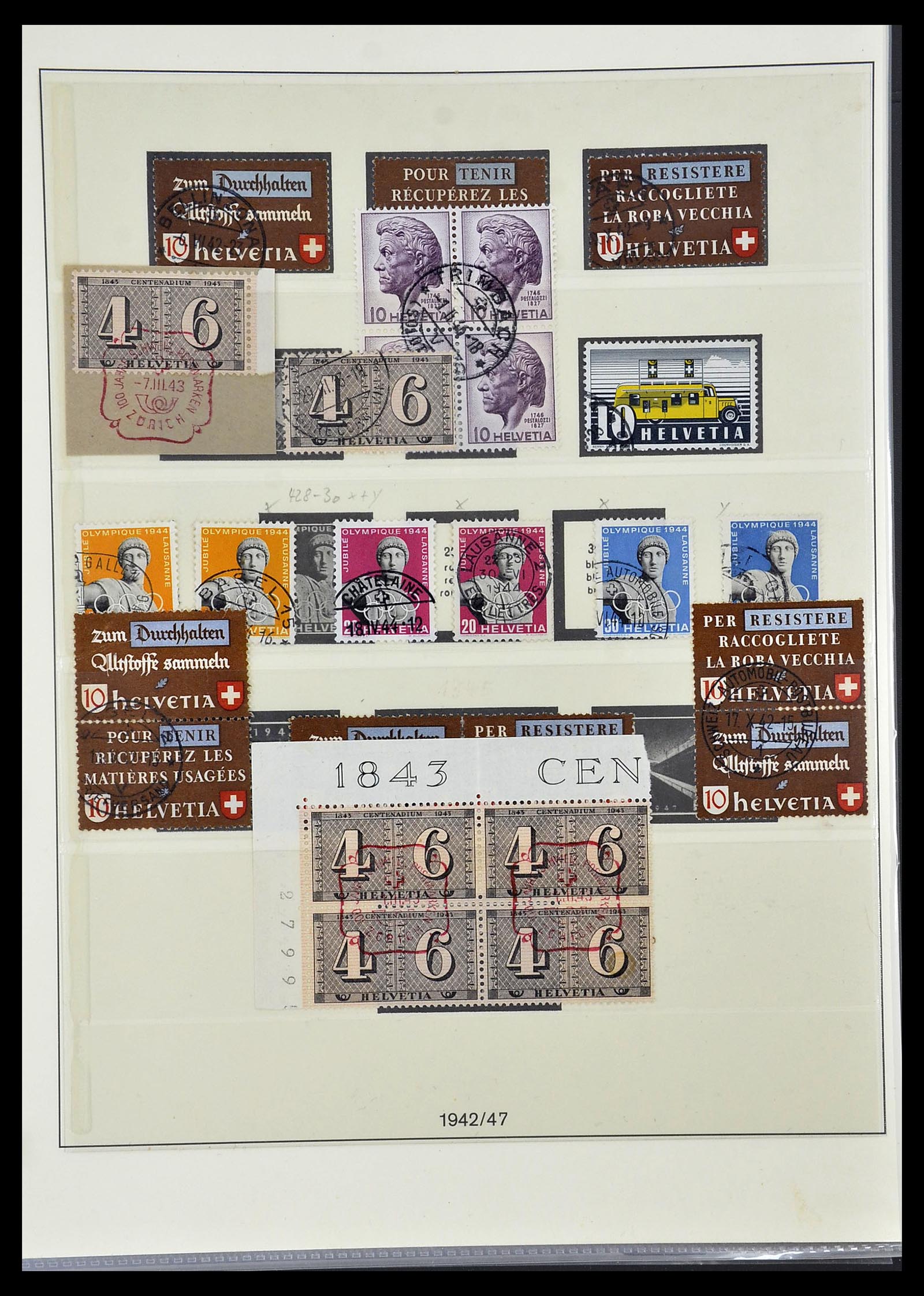 33955 035 - Stamp collection 33955 Switzerland 1850-2009.