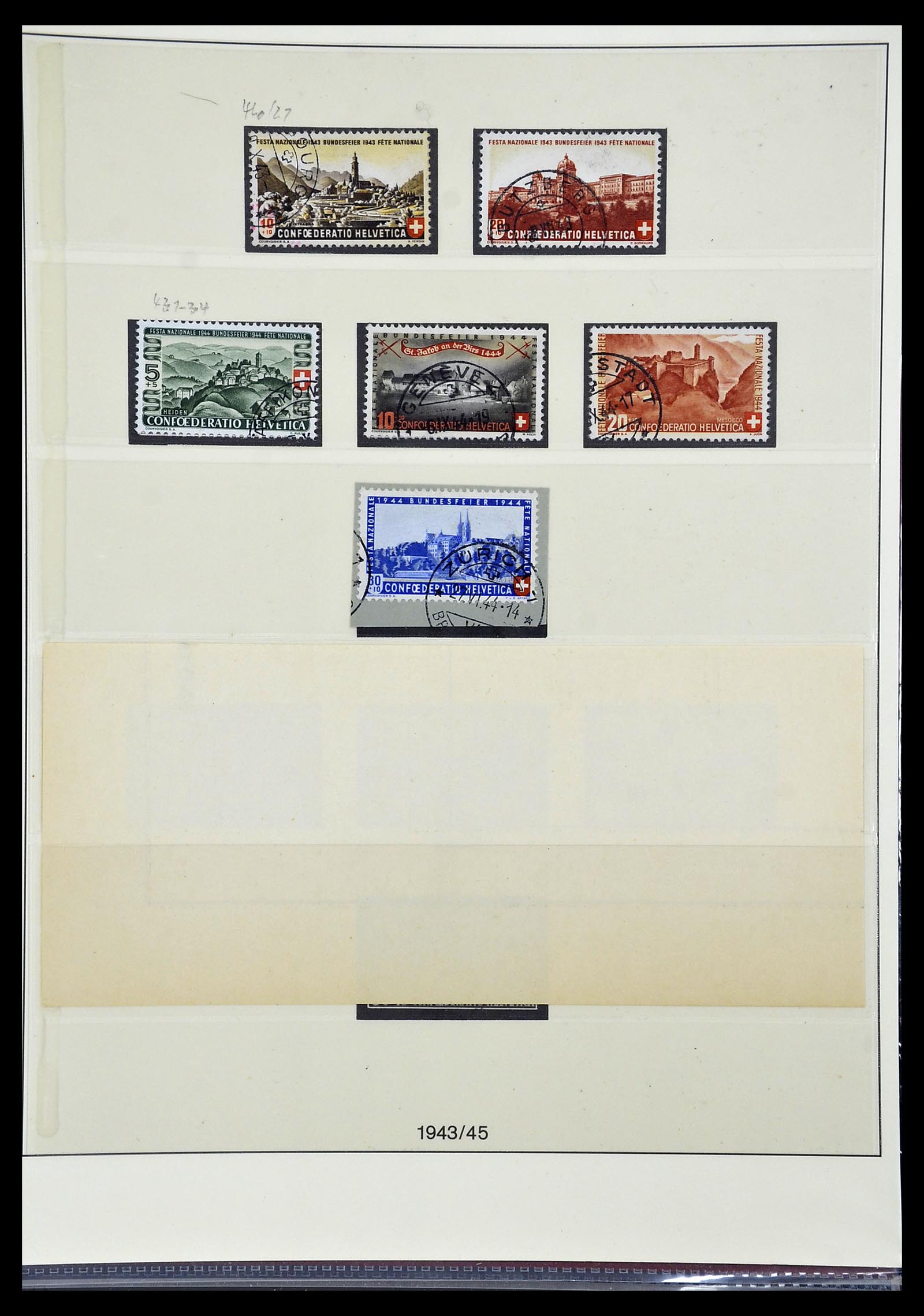 33955 041 - Stamp collection 33955 Switzerland 1850-2009.