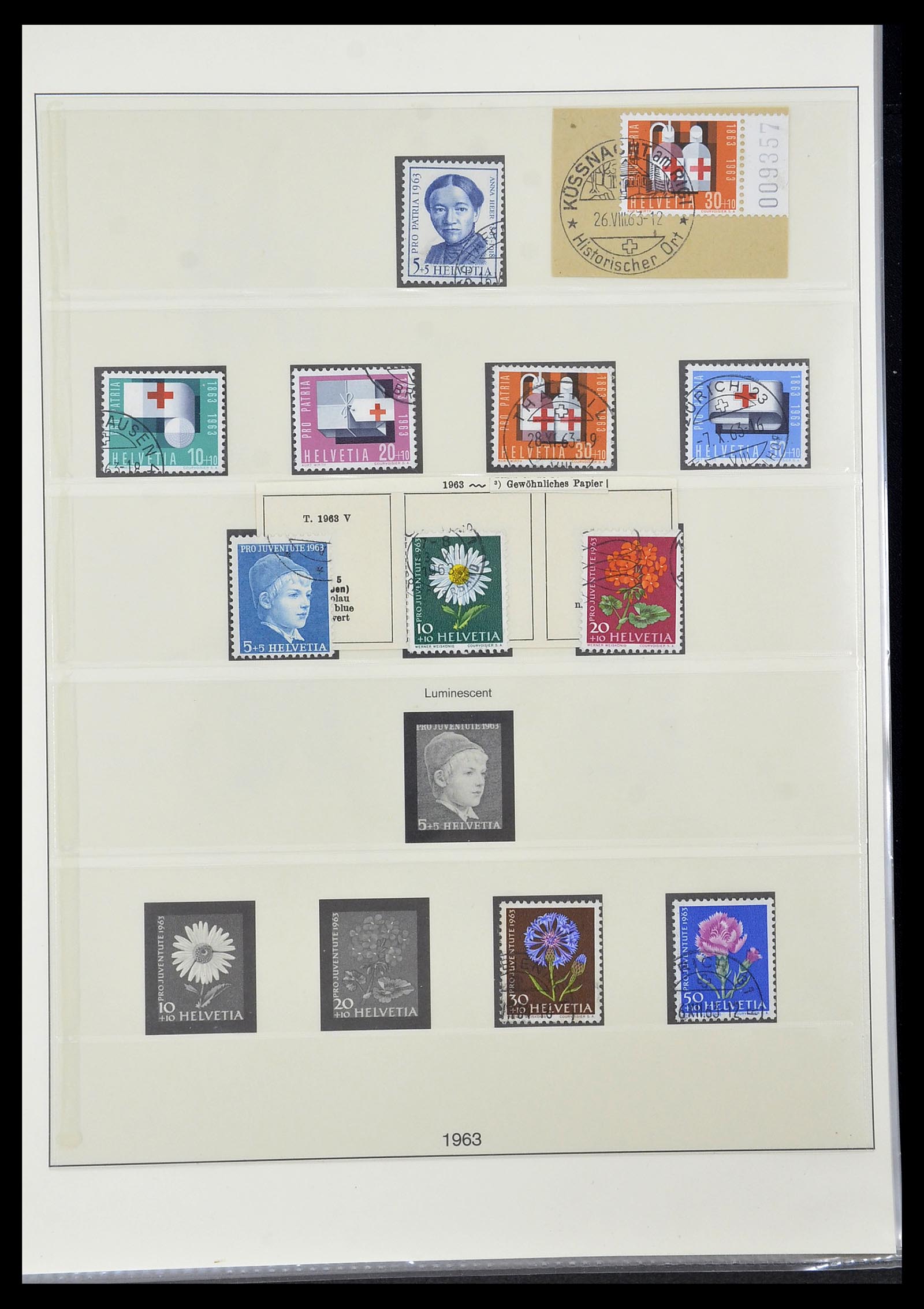 33955 100 - Stamp collection 33955 Switzerland 1850-2009.
