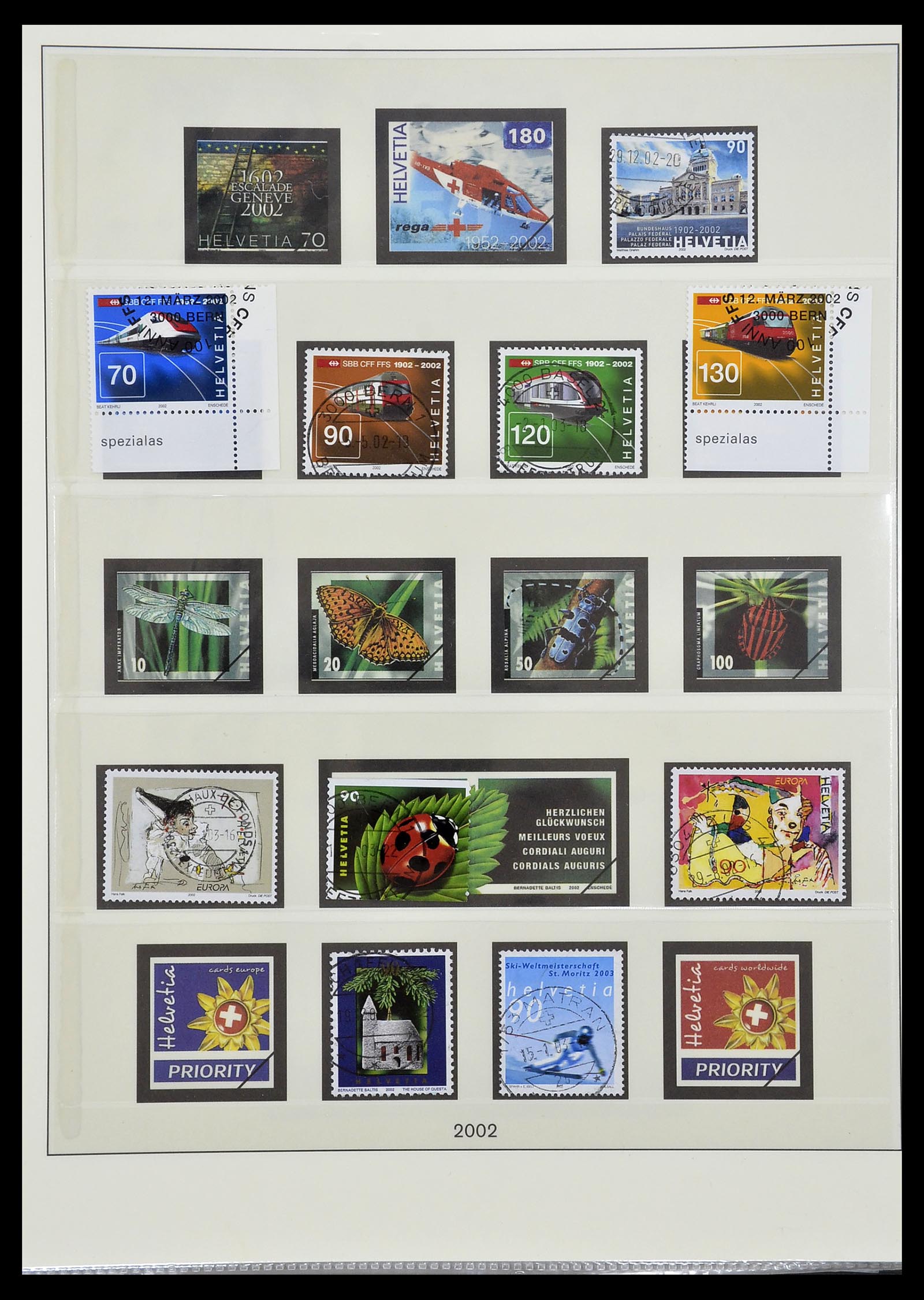 33955 227 - Stamp collection 33955 Switzerland 1850-2009.