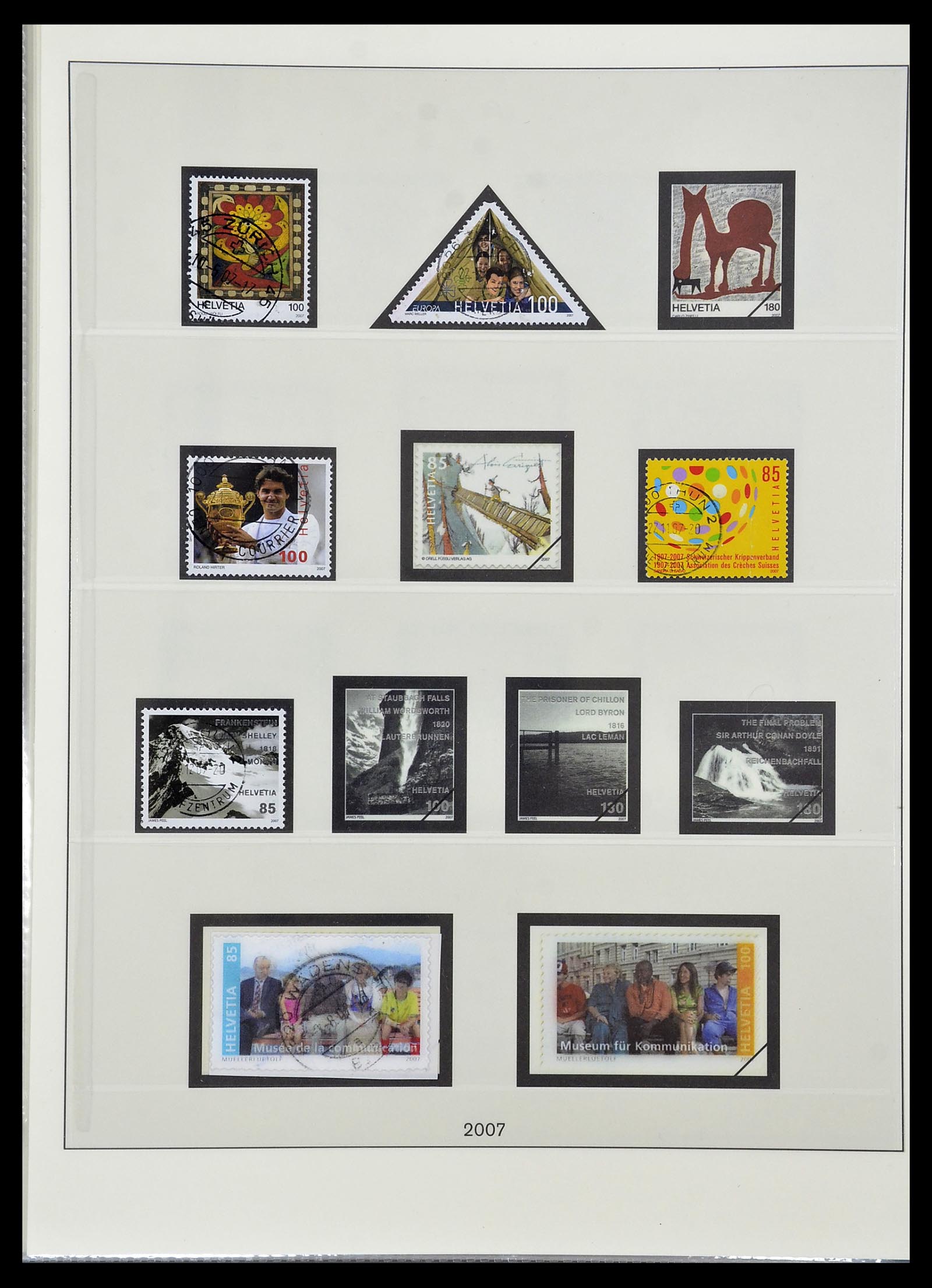 33955 256 - Stamp collection 33955 Switzerland 1850-2009.