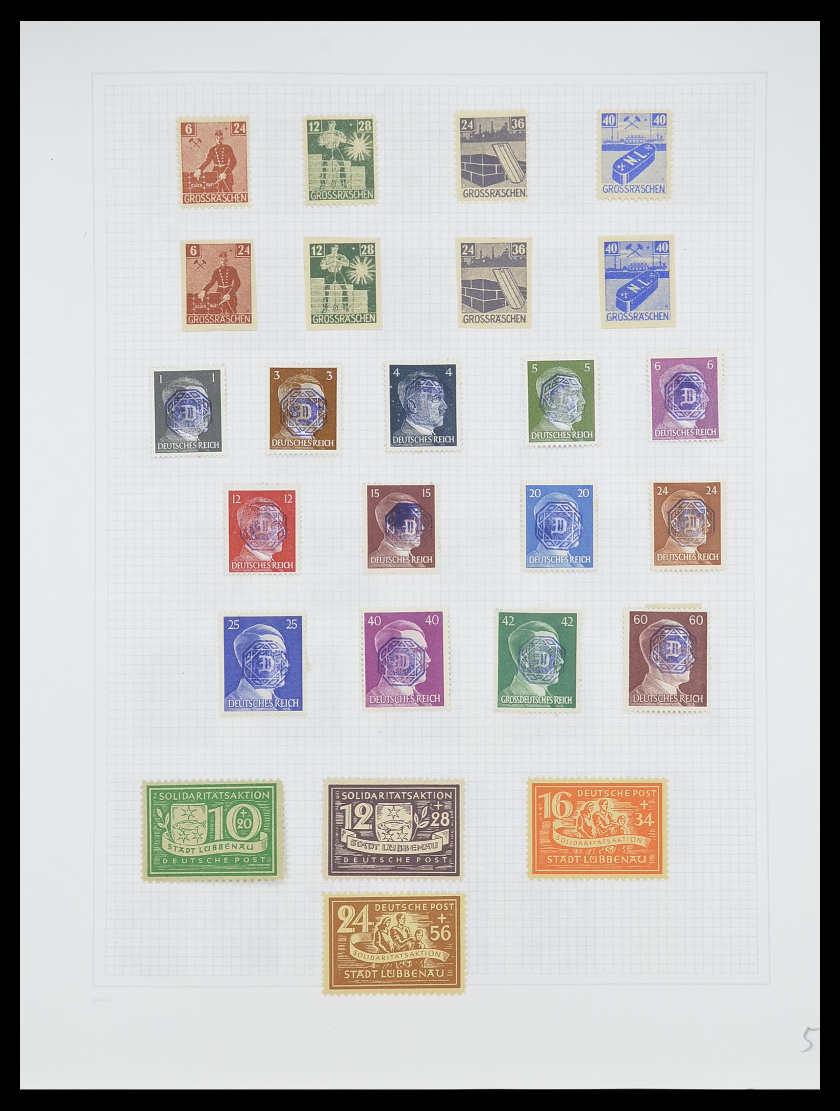 33956 005 - Postzegelverzameling 33956 Duitsland 1945-1969.