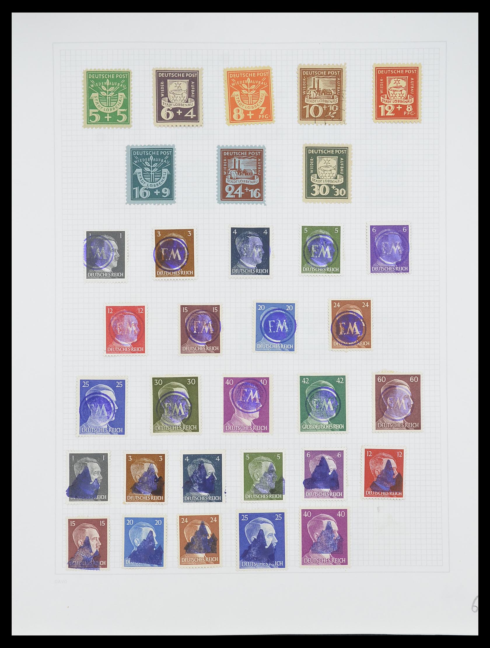 33956 006 - Stamp collection 33956 Germany 1945-1969.