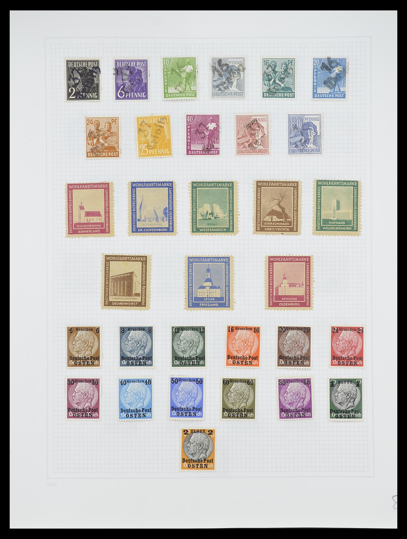 33956 009 - Postzegelverzameling 33956 Duitsland 1945-1969.