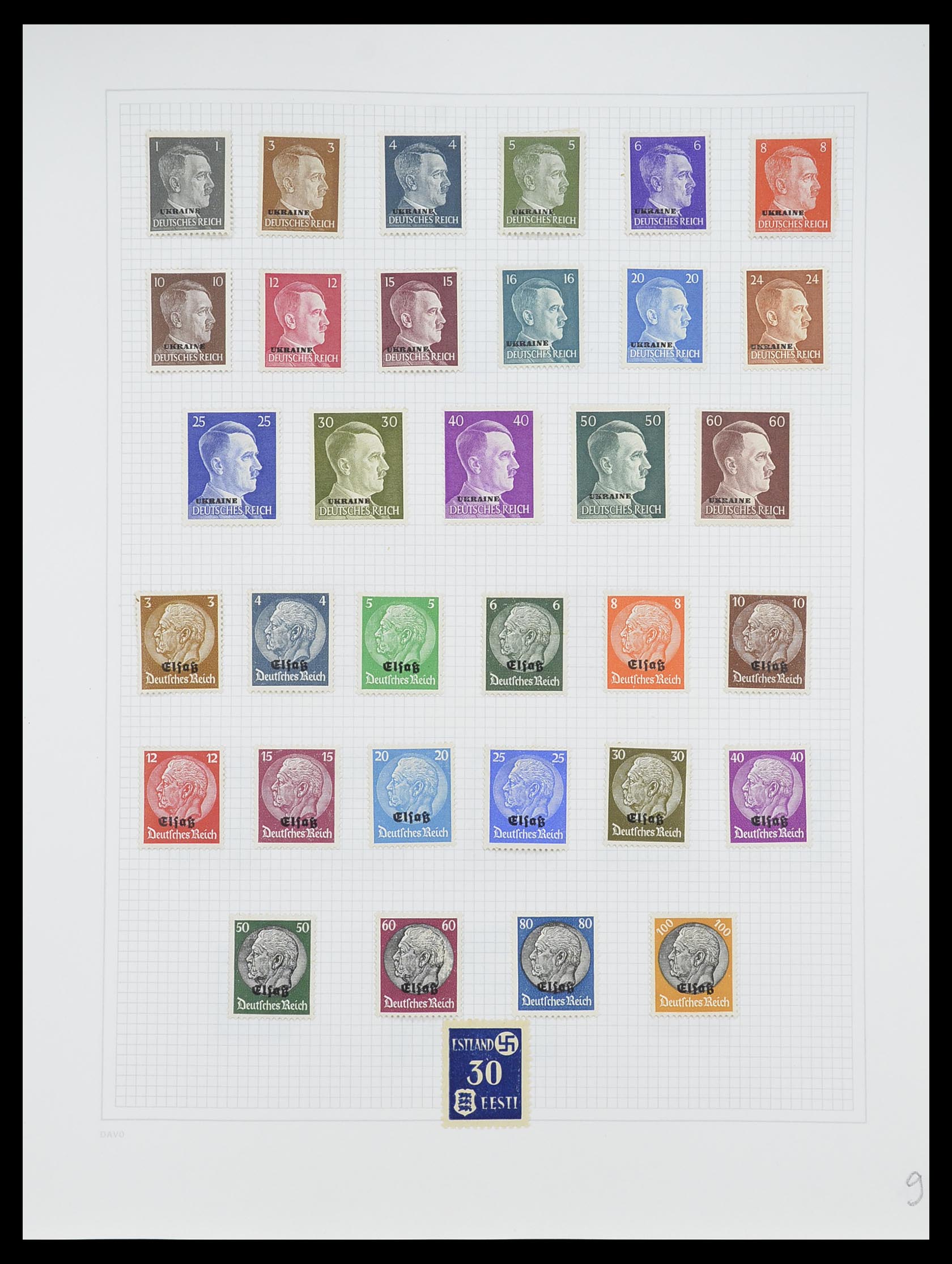 33956 010 - Stamp collection 33956 Germany 1945-1969.