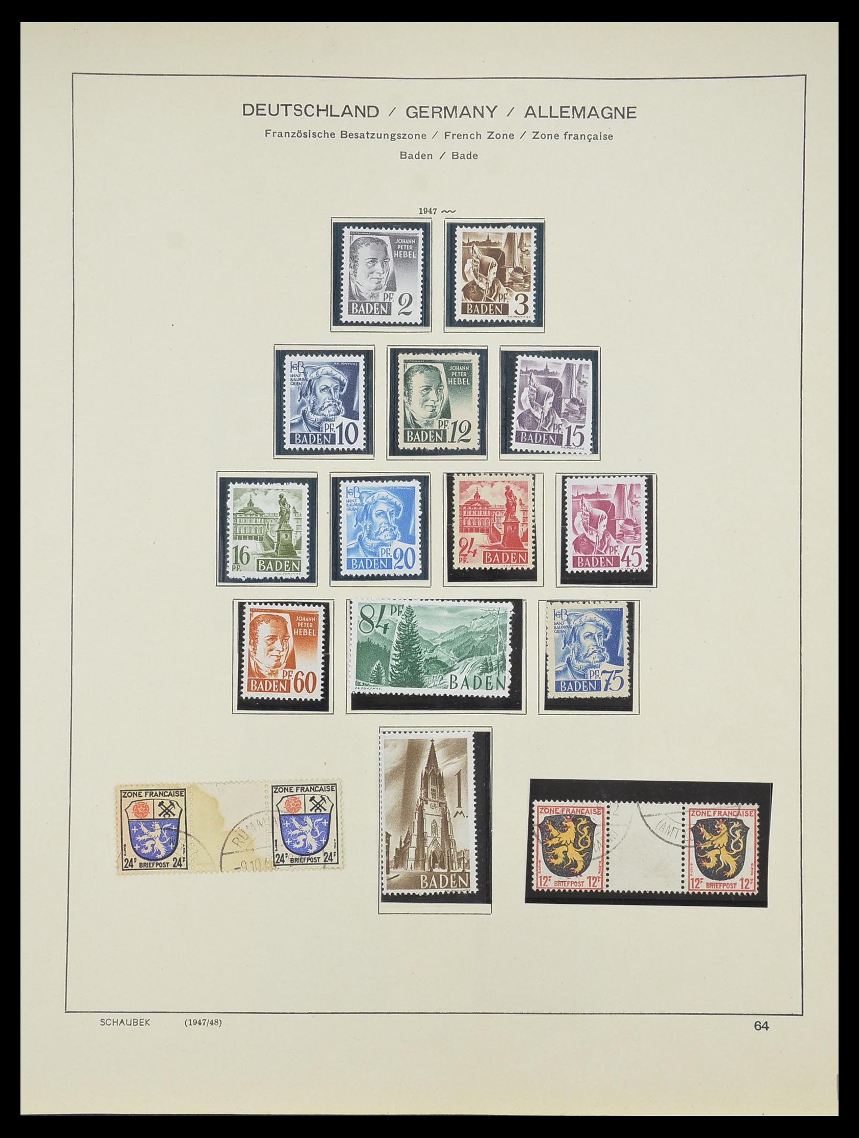 33956 016 - Postzegelverzameling 33956 Duitsland 1945-1969.