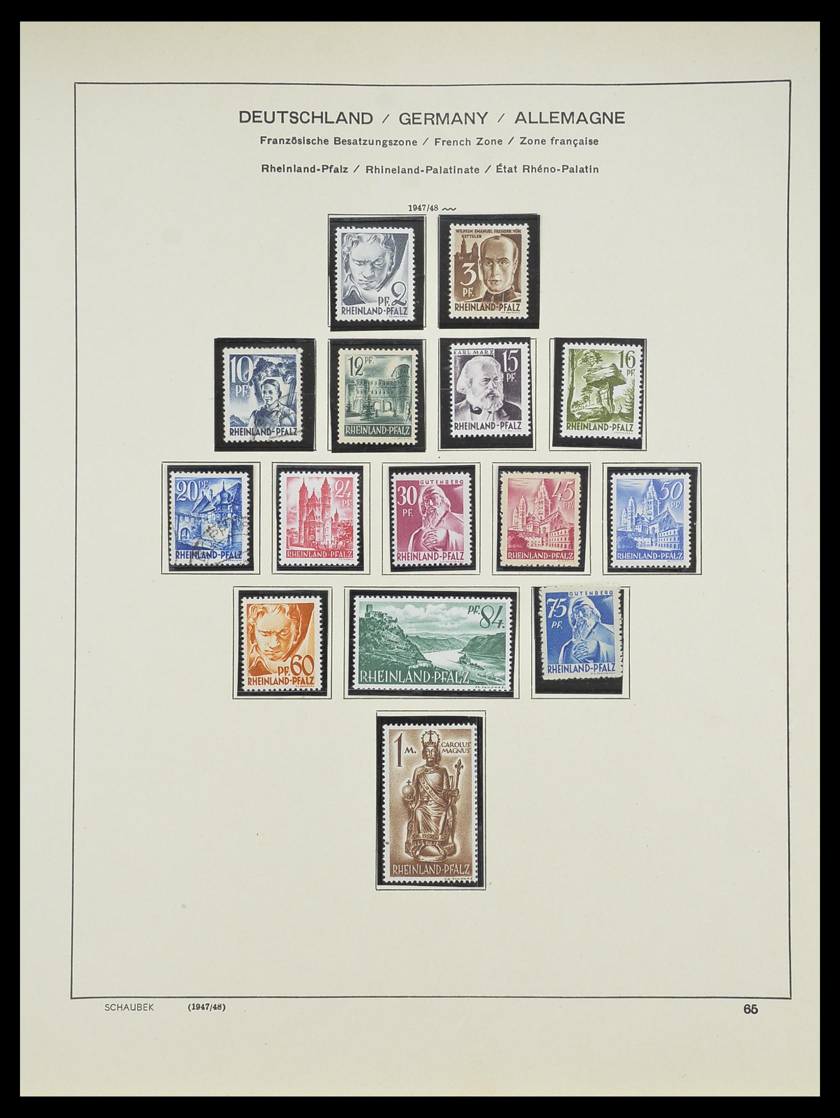 33956 018 - Postzegelverzameling 33956 Duitsland 1945-1969.