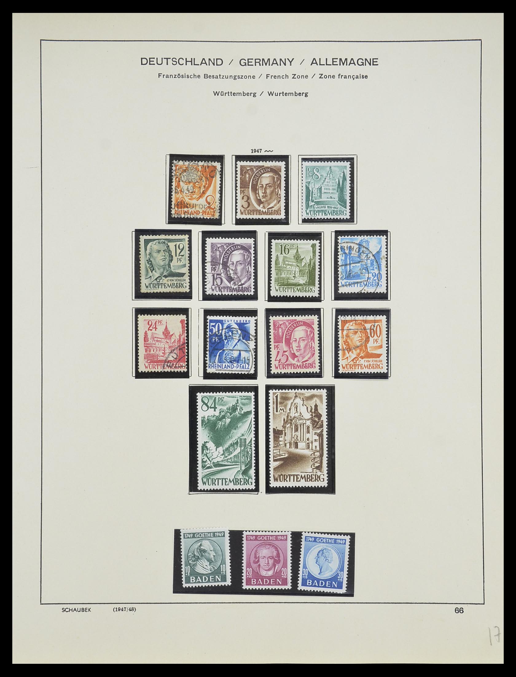 33956 019 - Postzegelverzameling 33956 Duitsland 1945-1969.