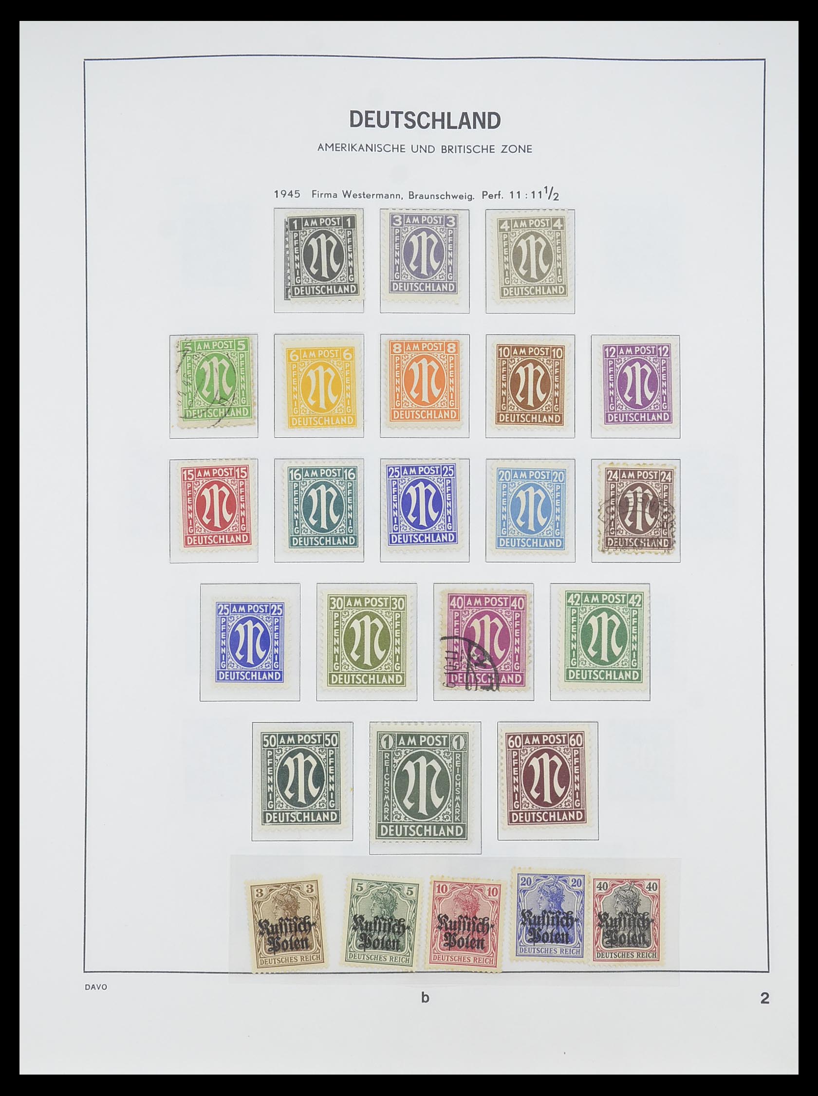 33956 024 - Stamp collection 33956 Germany 1945-1969.