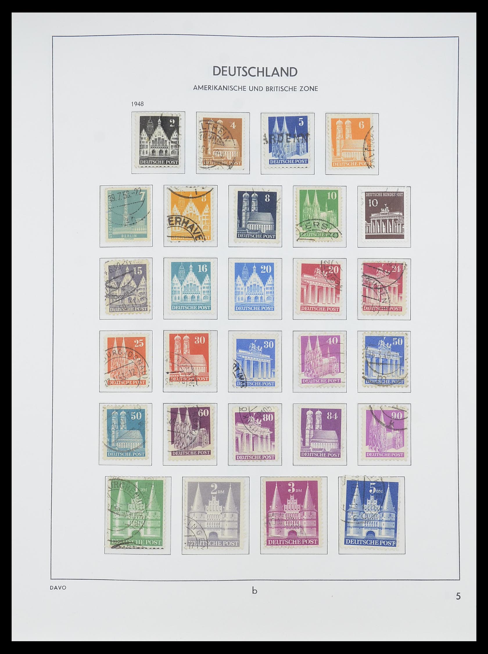 33956 027 - Stamp collection 33956 Germany 1945-1969.