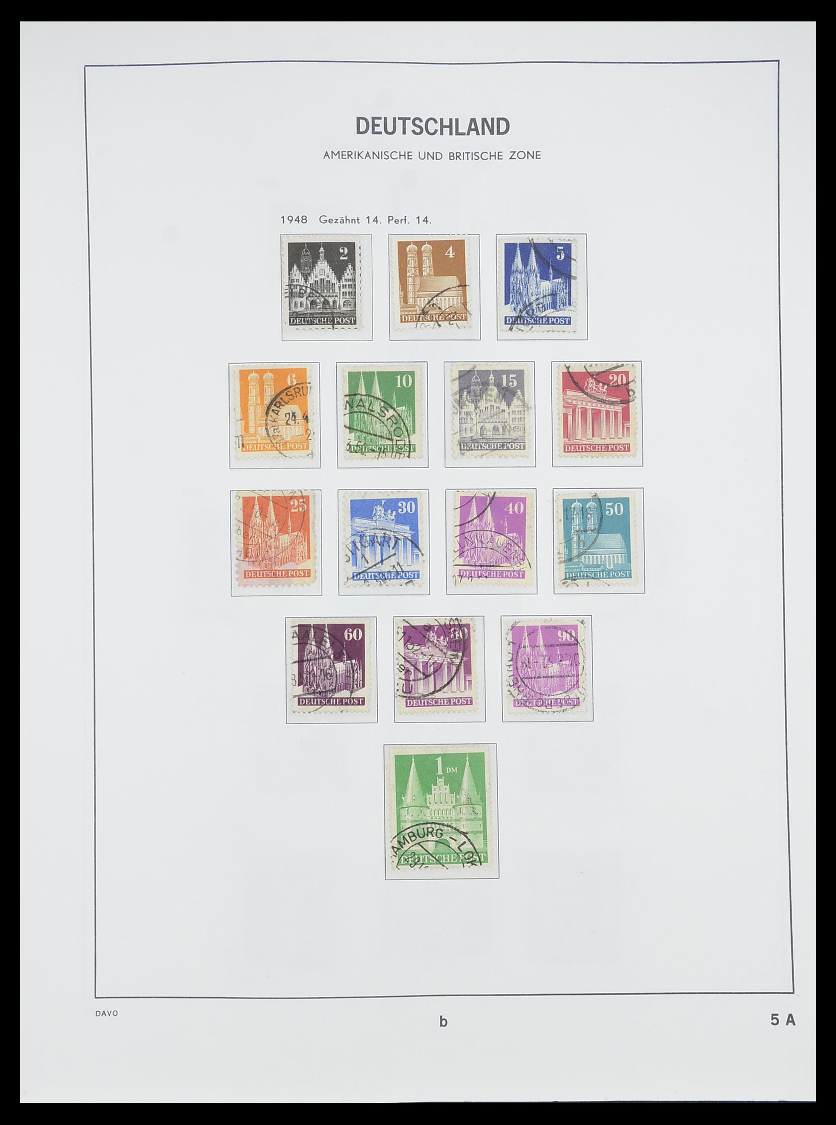 33956 028 - Stamp collection 33956 Germany 1945-1969.
