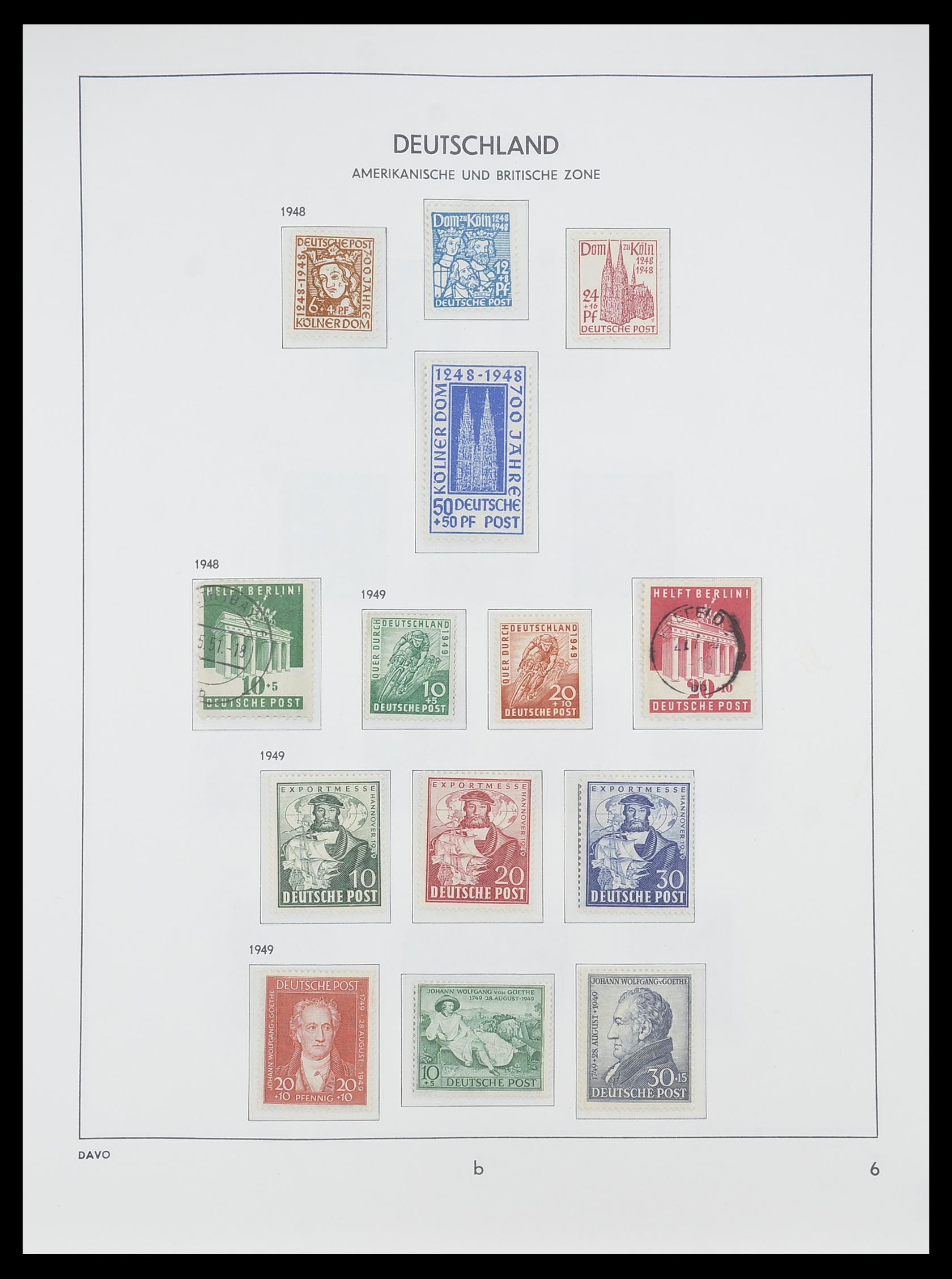 33956 029 - Stamp collection 33956 Germany 1945-1969.