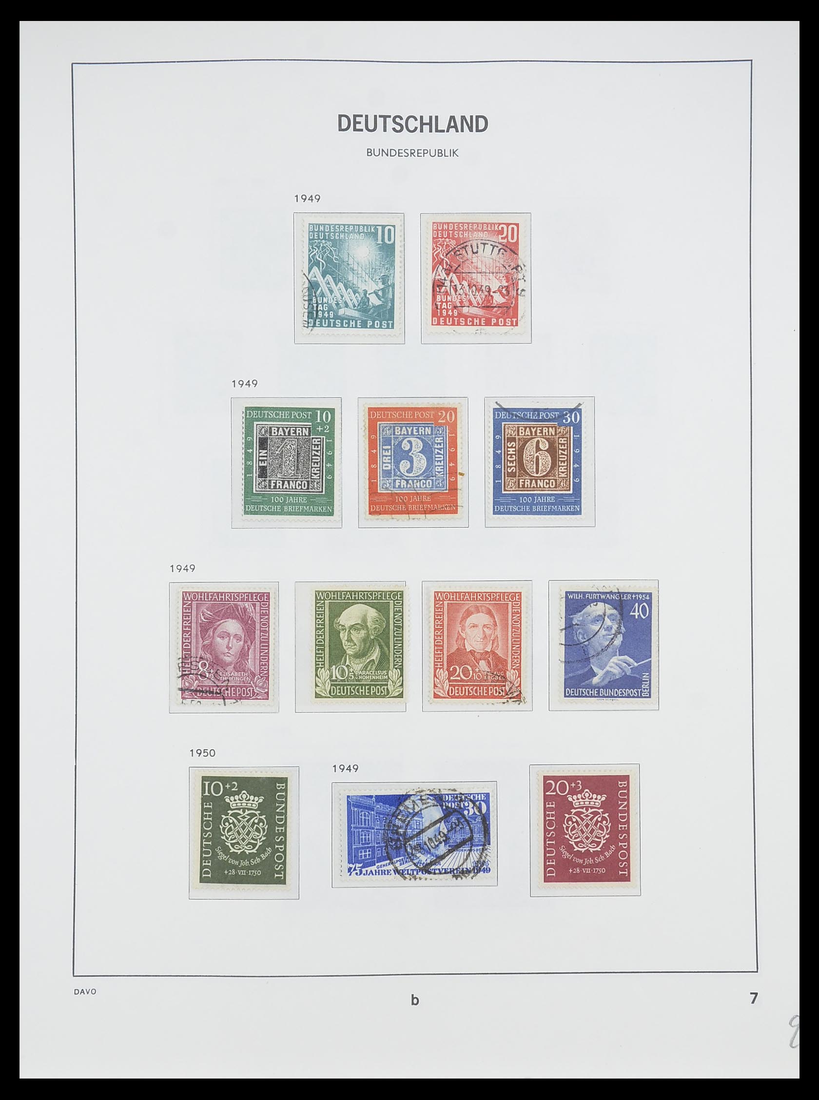 33956 030 - Stamp collection 33956 Germany 1945-1969.