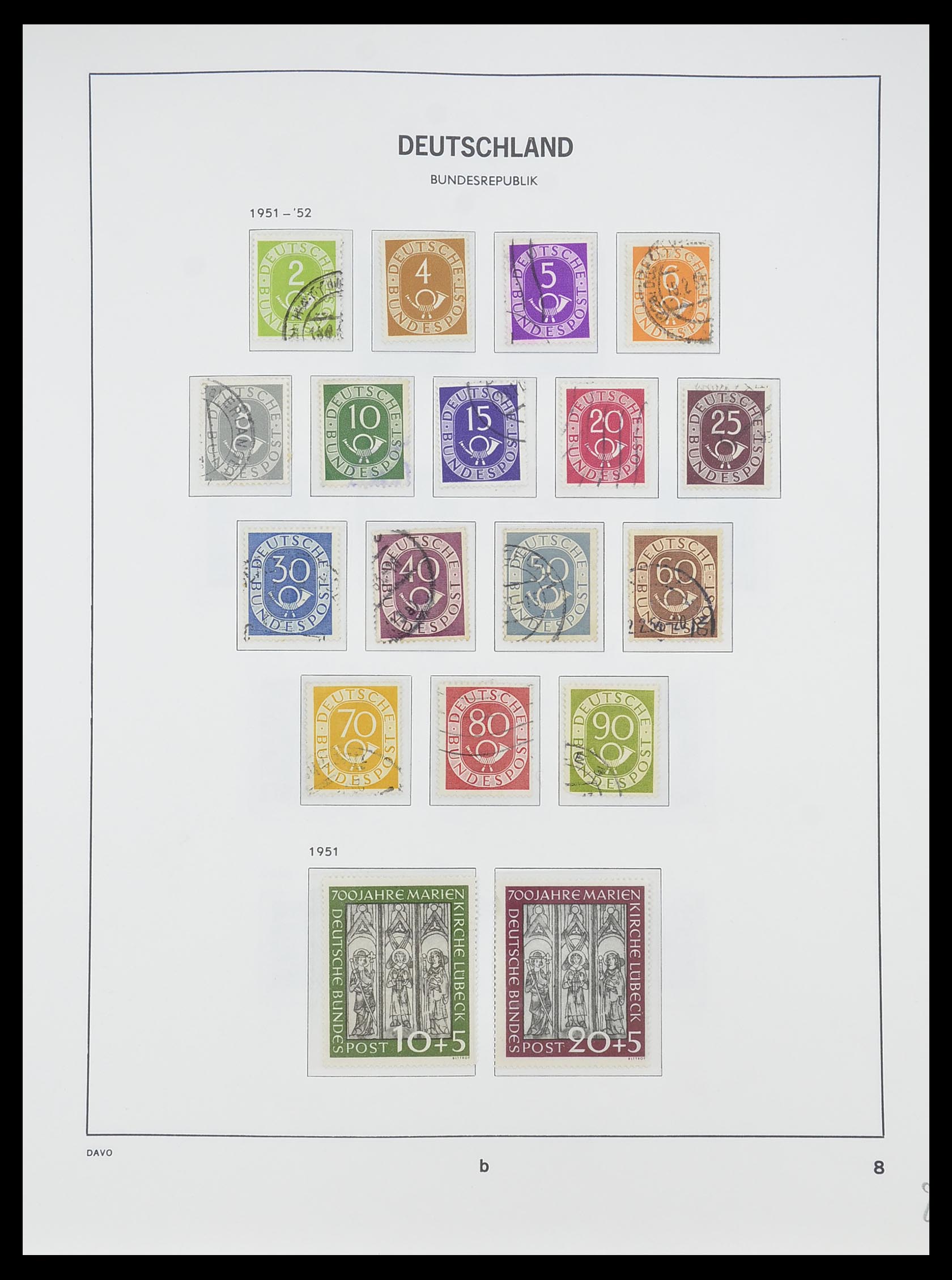 33956 031 - Stamp collection 33956 Germany 1945-1969.