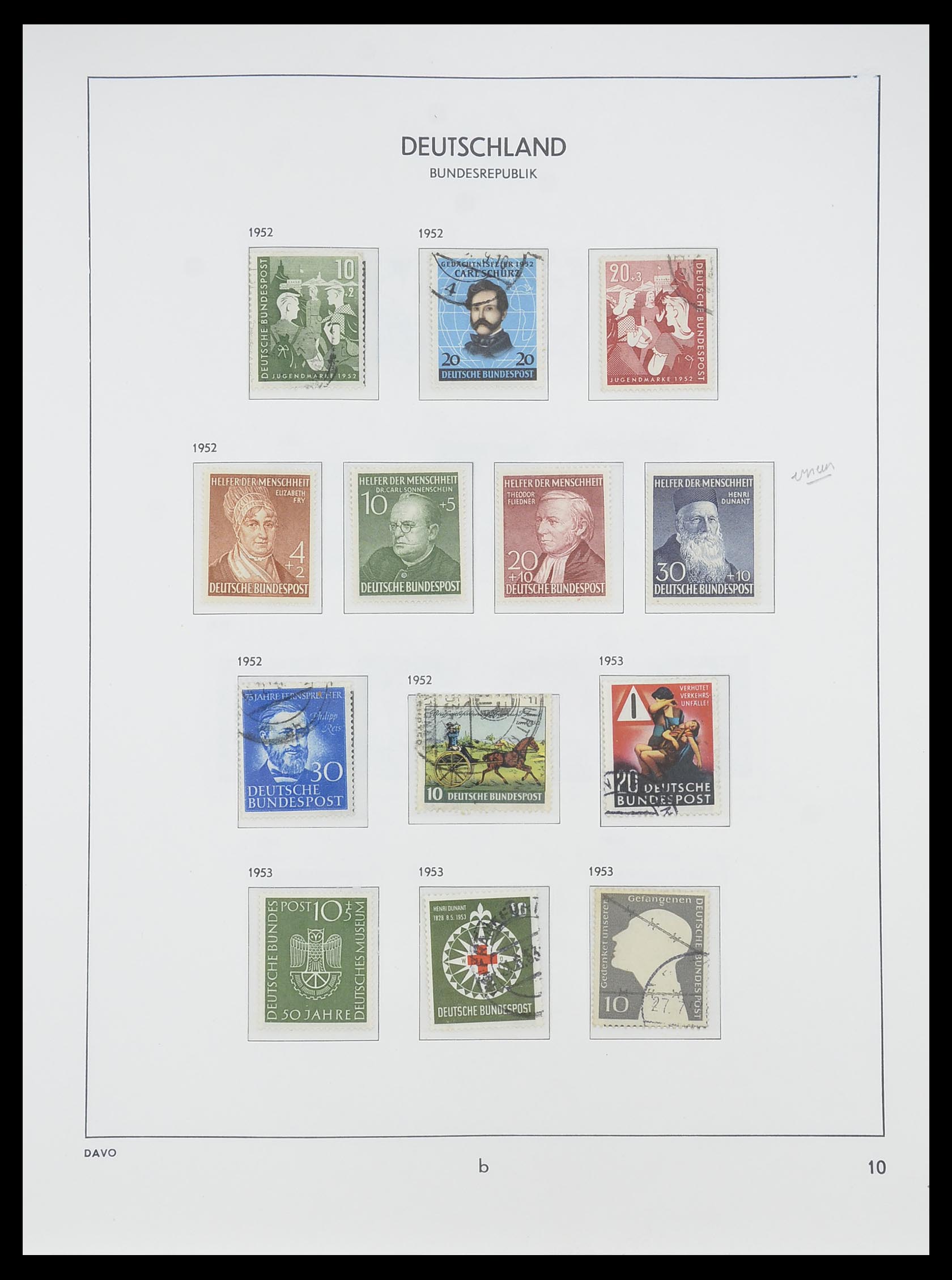 33956 033 - Postzegelverzameling 33956 Duitsland 1945-1969.