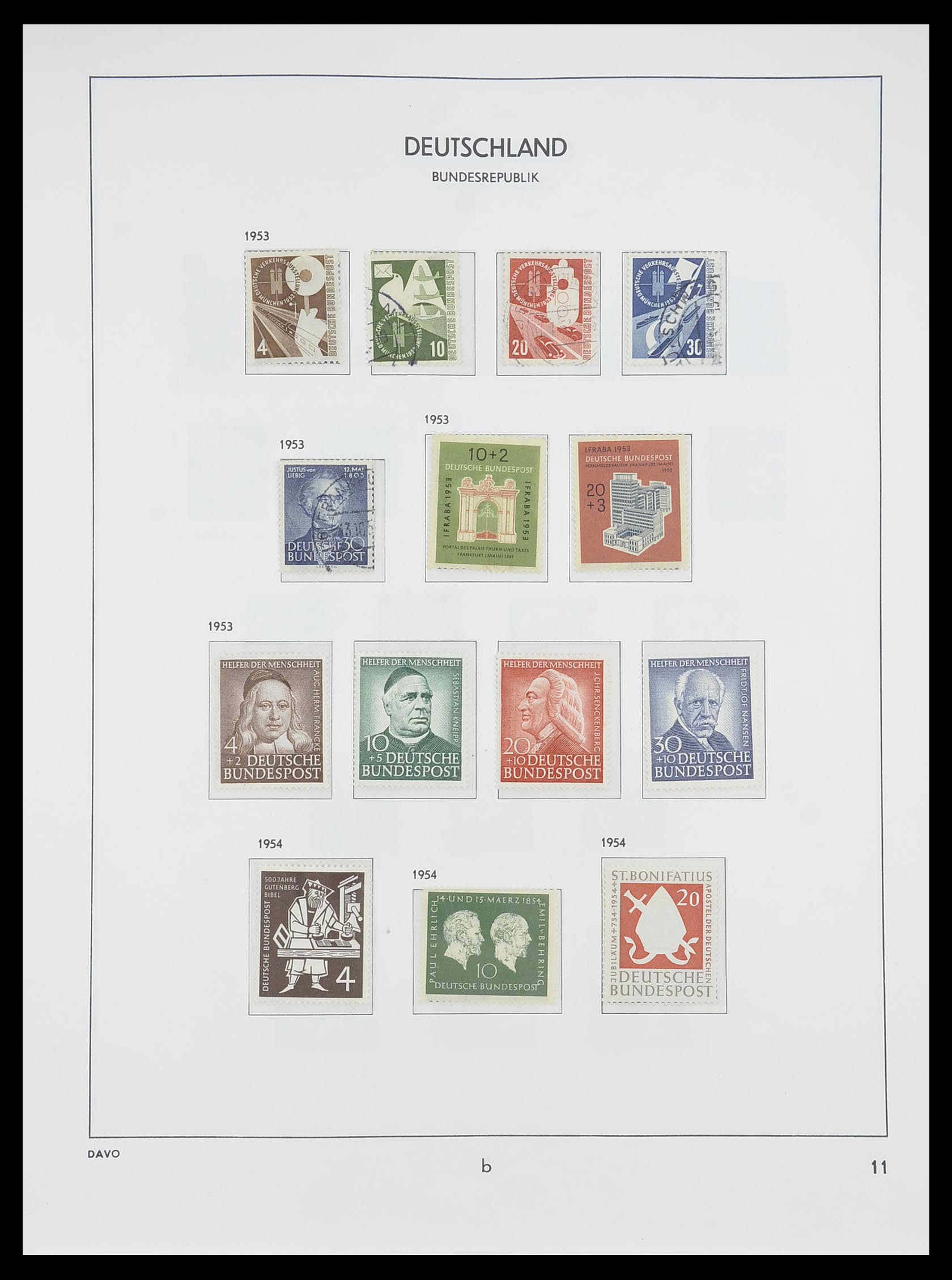 33956 034 - Postzegelverzameling 33956 Duitsland 1945-1969.