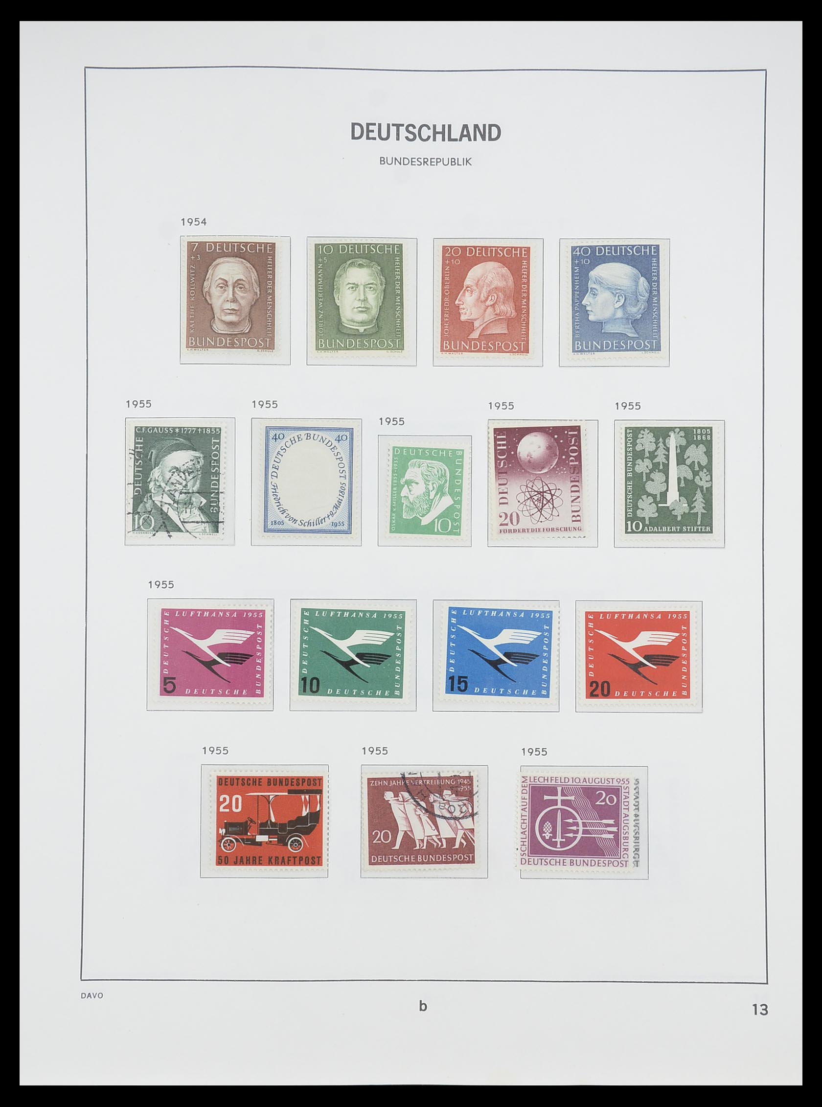 33956 036 - Stamp collection 33956 Germany 1945-1969.