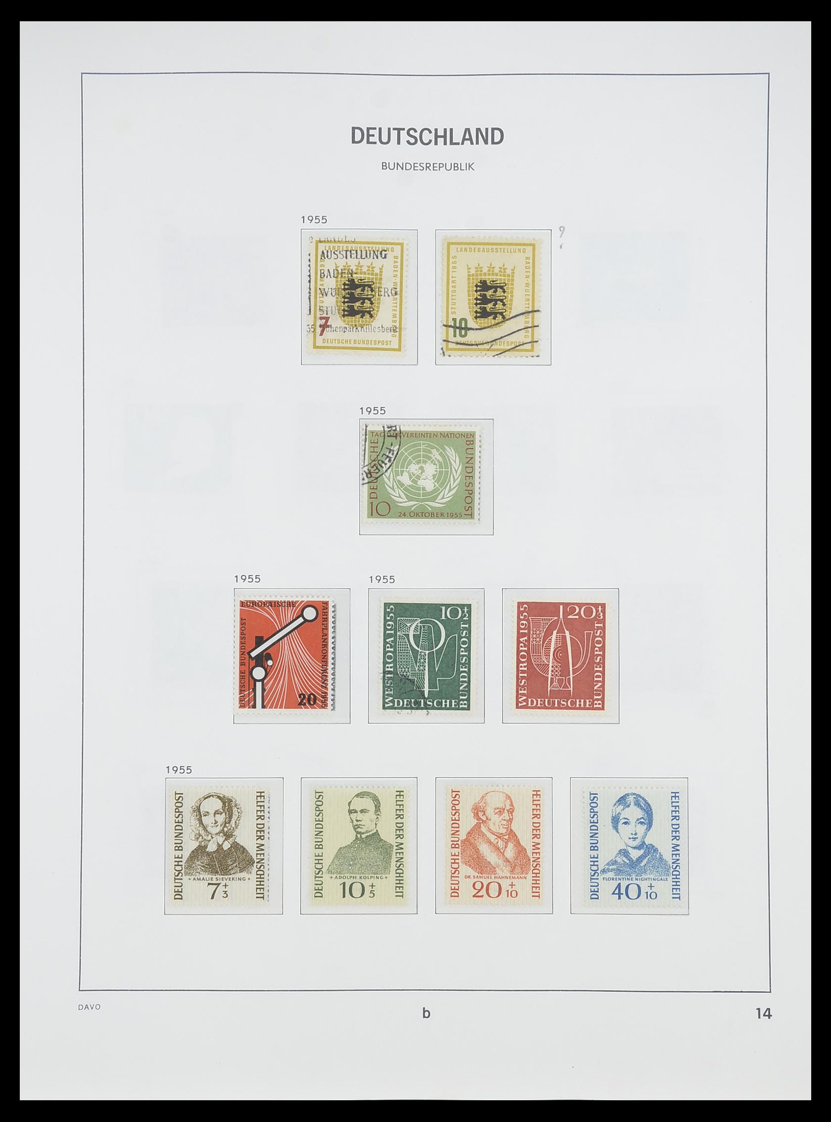 33956 037 - Stamp collection 33956 Germany 1945-1969.