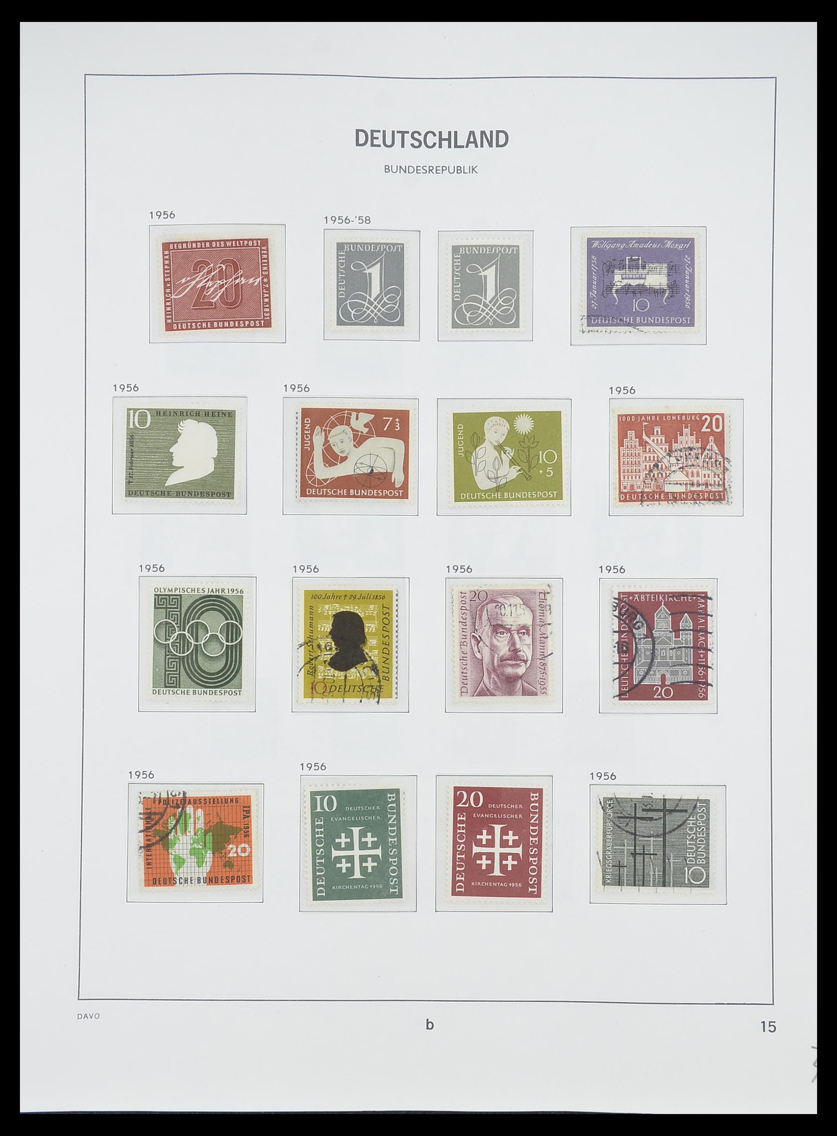 33956 038 - Stamp collection 33956 Germany 1945-1969.