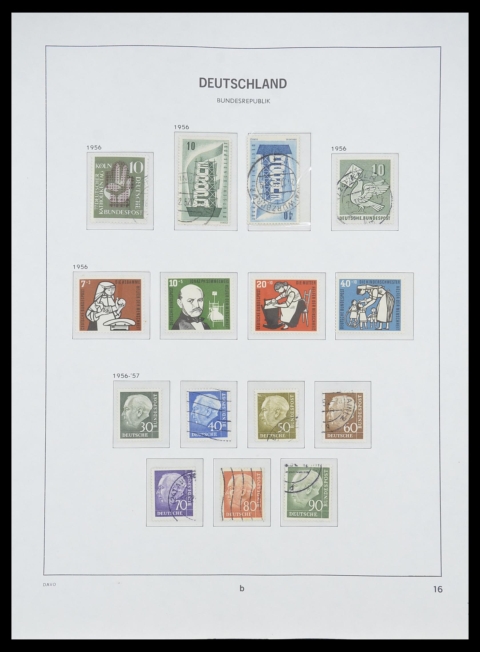 33956 039 - Stamp collection 33956 Germany 1945-1969.