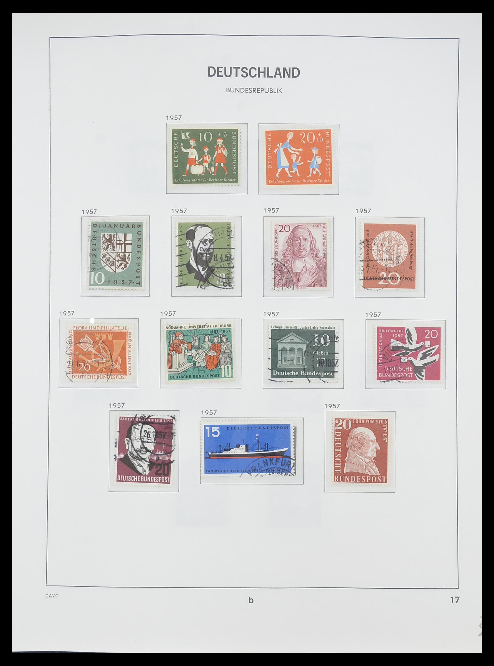 33956 040 - Stamp collection 33956 Germany 1945-1969.