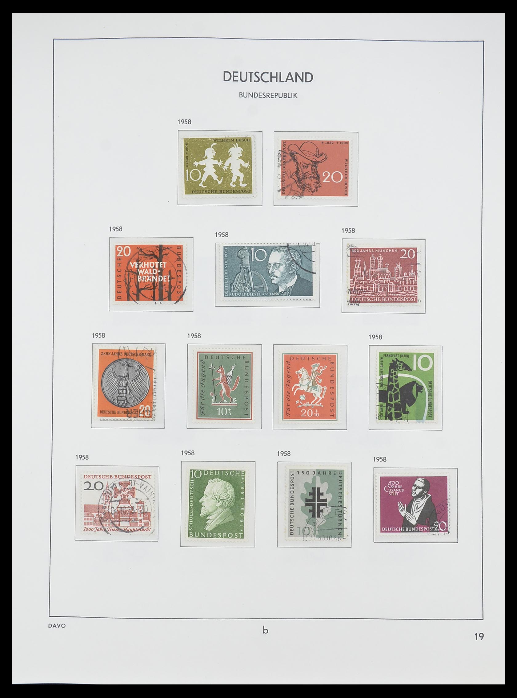 33956 042 - Stamp collection 33956 Germany 1945-1969.