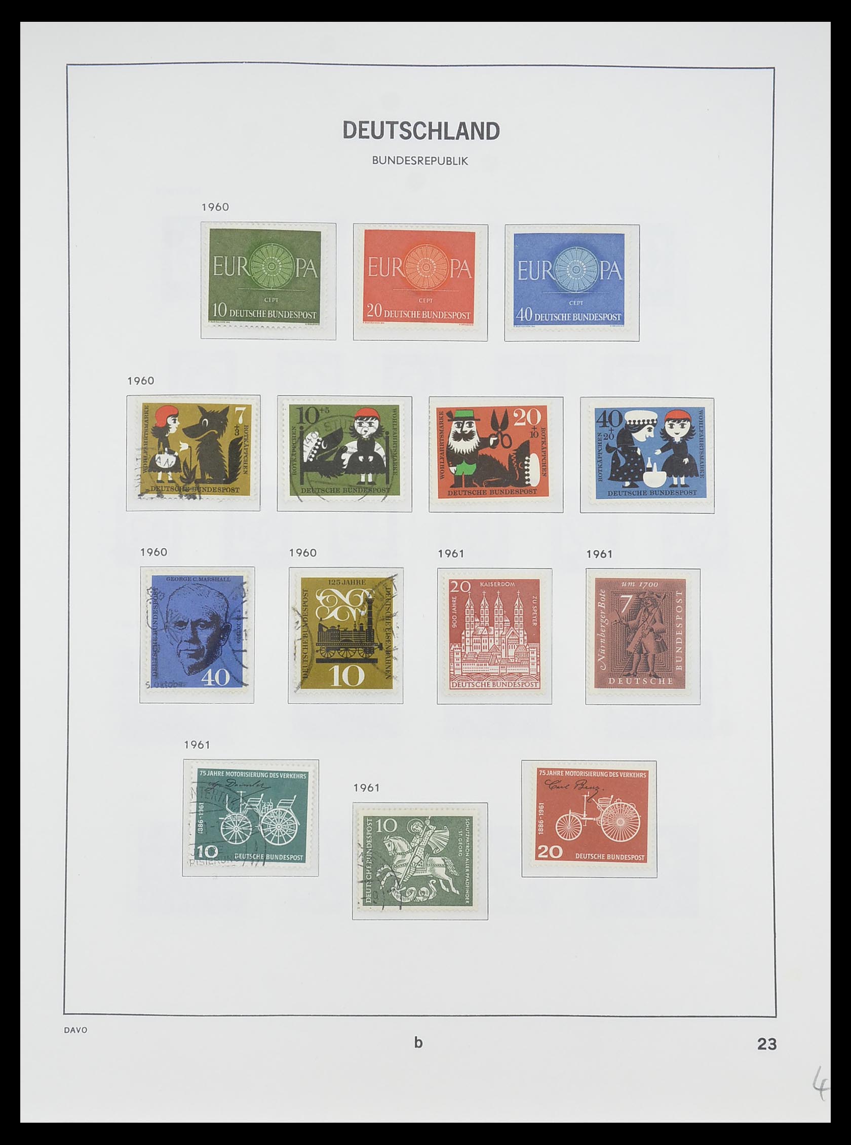 33956 047 - Postzegelverzameling 33956 Duitsland 1945-1969.