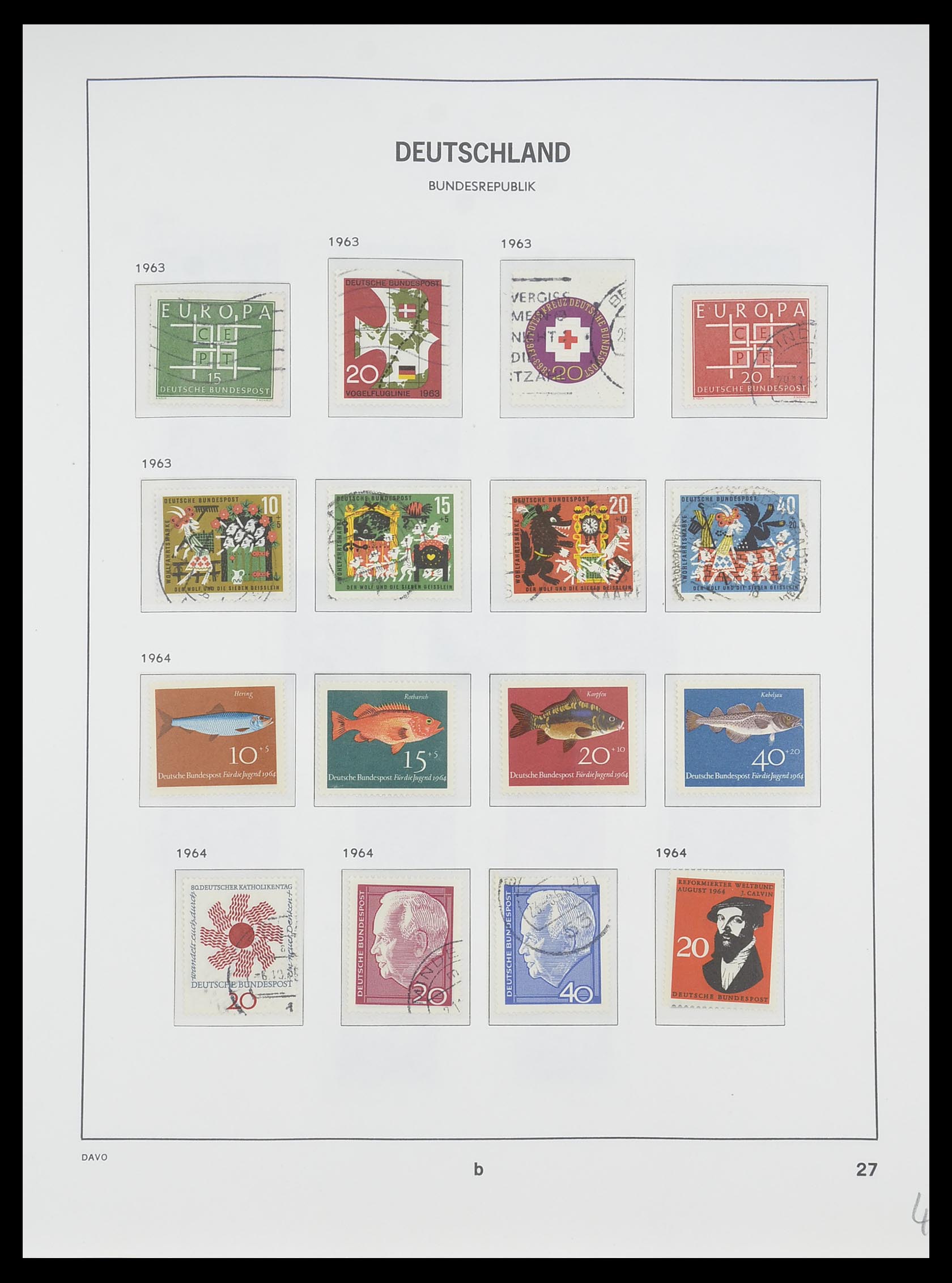 33956 051 - Postzegelverzameling 33956 Duitsland 1945-1969.