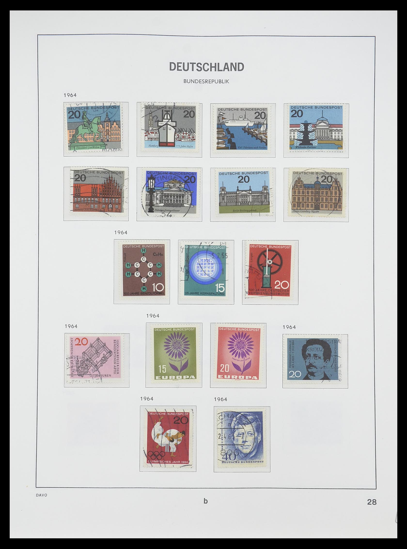 33956 052 - Postzegelverzameling 33956 Duitsland 1945-1969.