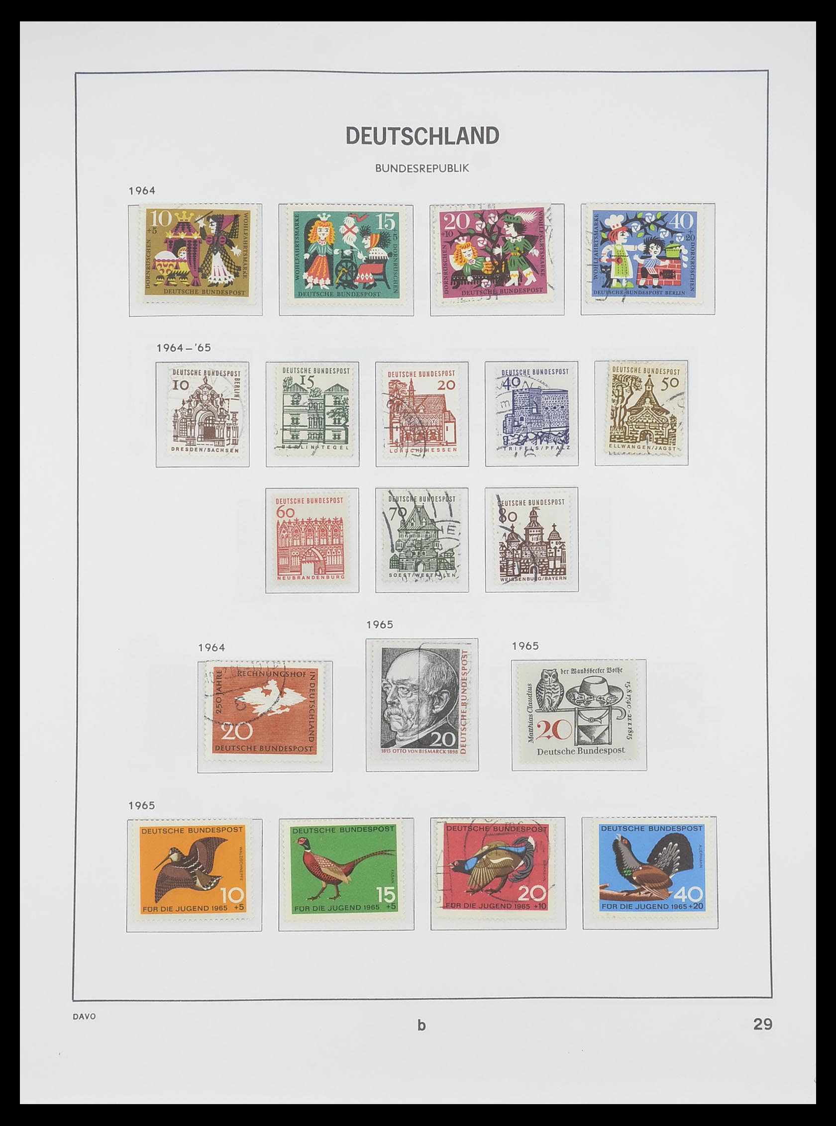 33956 053 - Postzegelverzameling 33956 Duitsland 1945-1969.