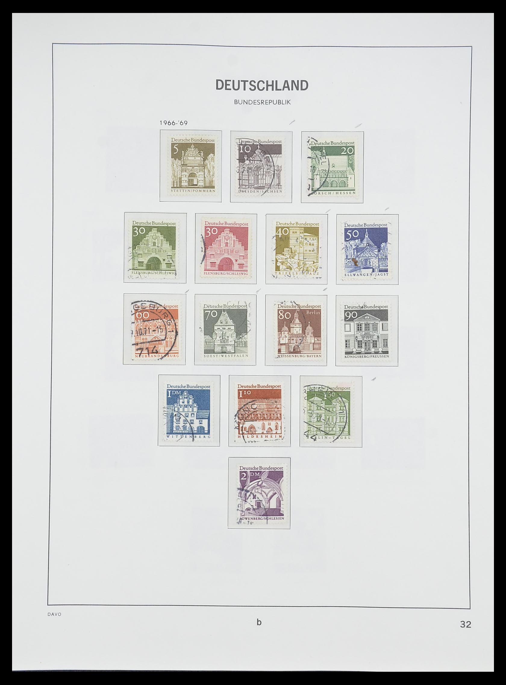 33956 056 - Stamp collection 33956 Germany 1945-1969.