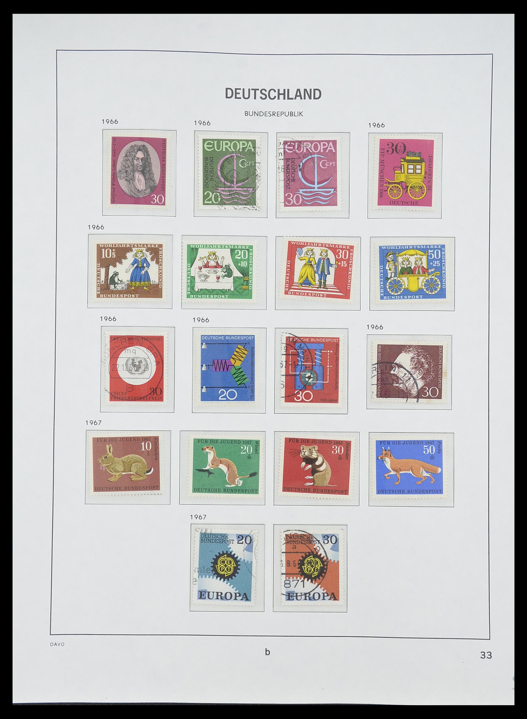 33956 057 - Postzegelverzameling 33956 Duitsland 1945-1969.