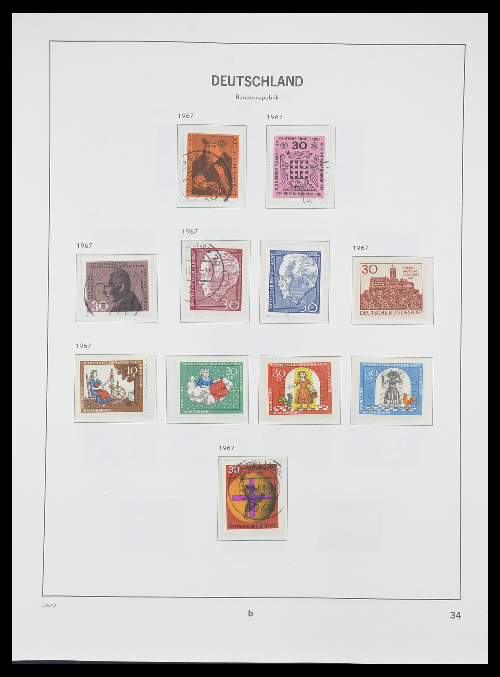 33956 058 - Postzegelverzameling 33956 Duitsland 1945-1969.