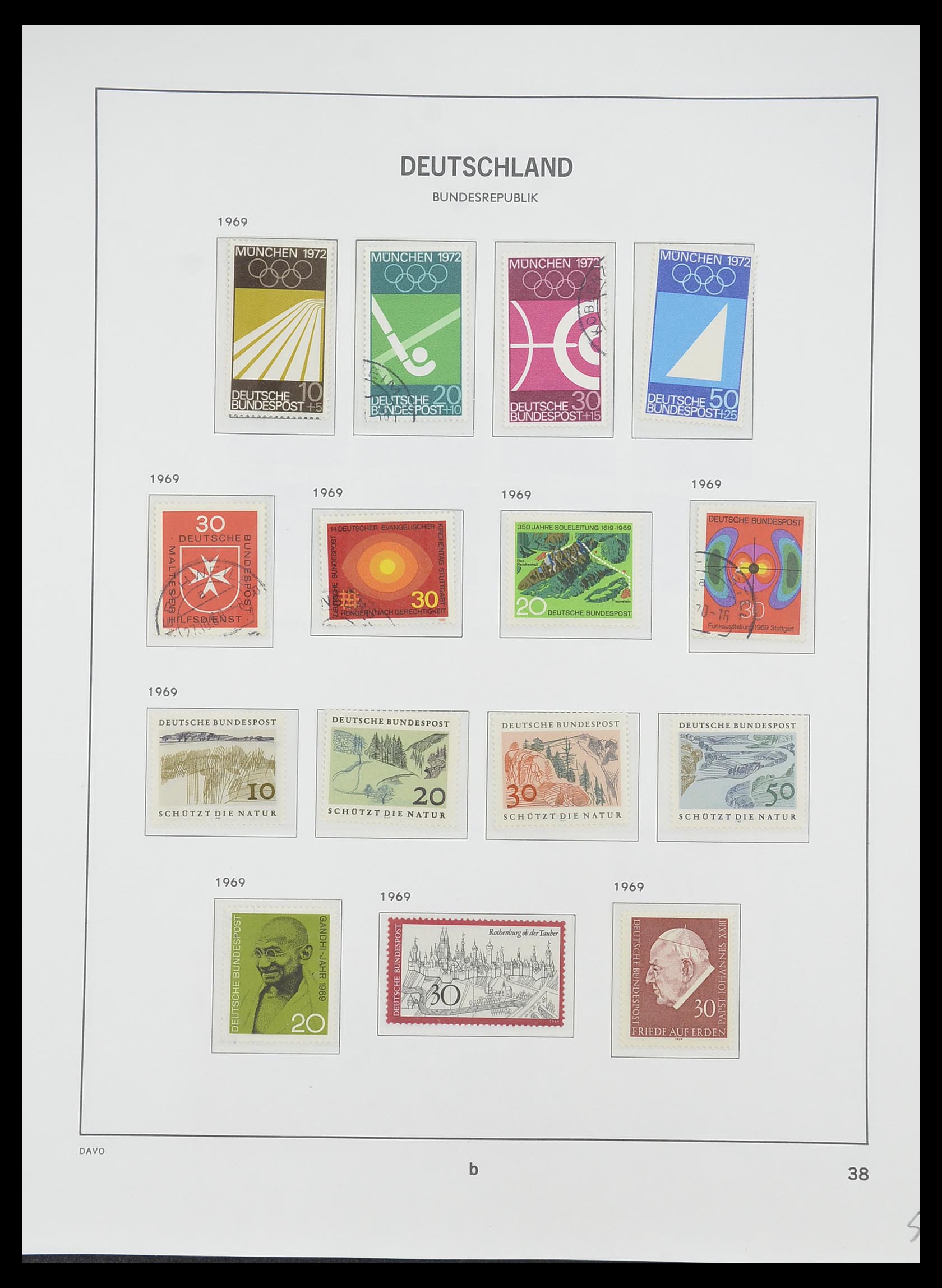33956 062 - Stamp collection 33956 Germany 1945-1969.