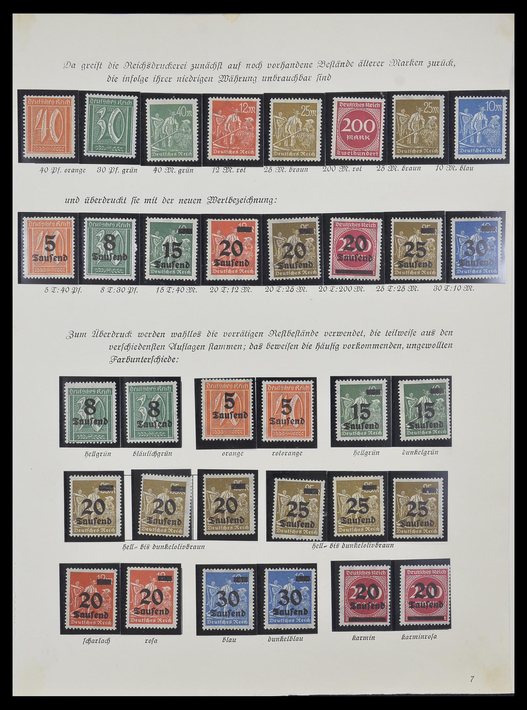 33957 002 - Postzegelverzameling 33957 Duitse Rijk infla 1923.