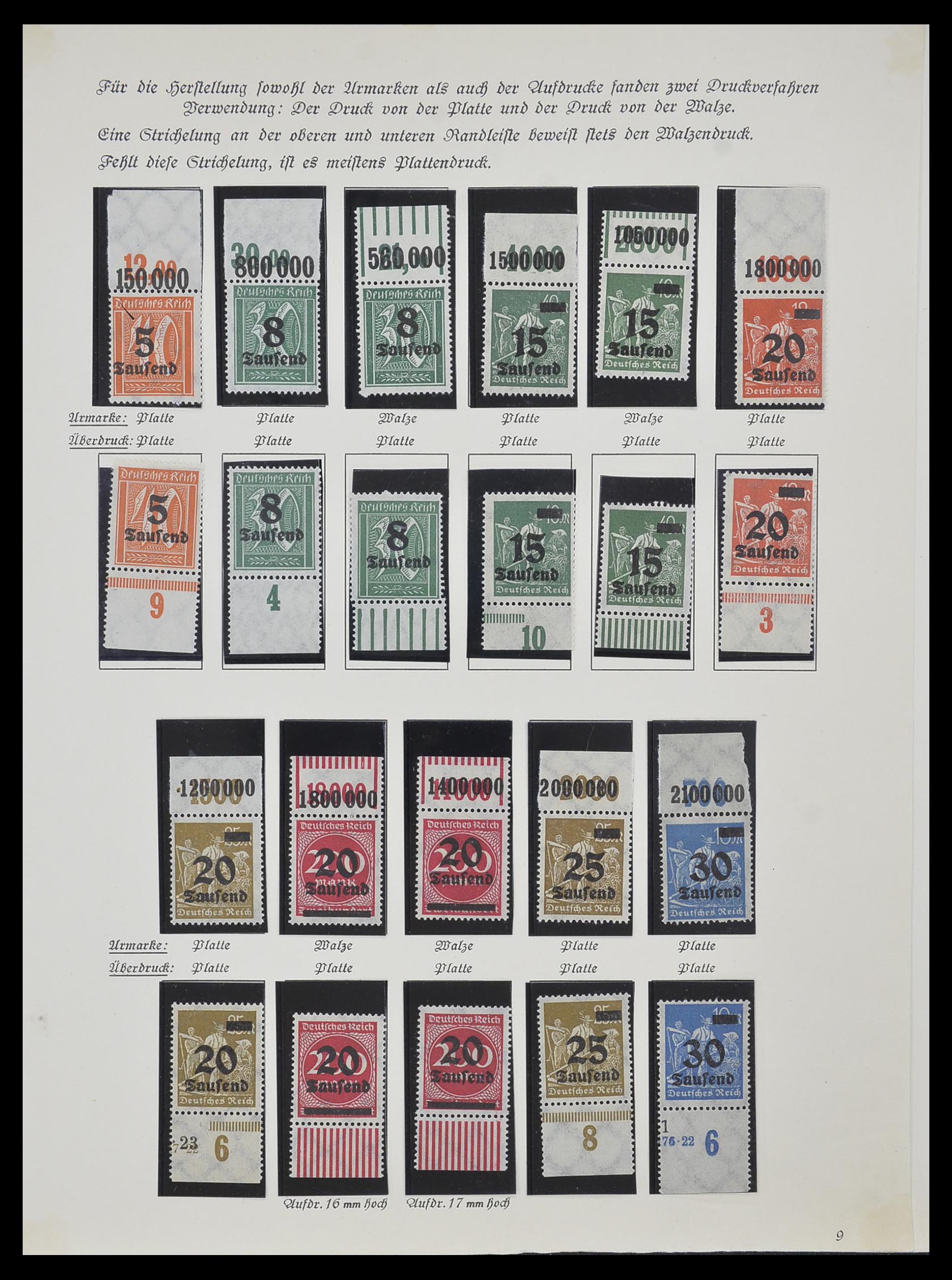 33957 003 - Postzegelverzameling 33957 Duitse Rijk infla 1923.
