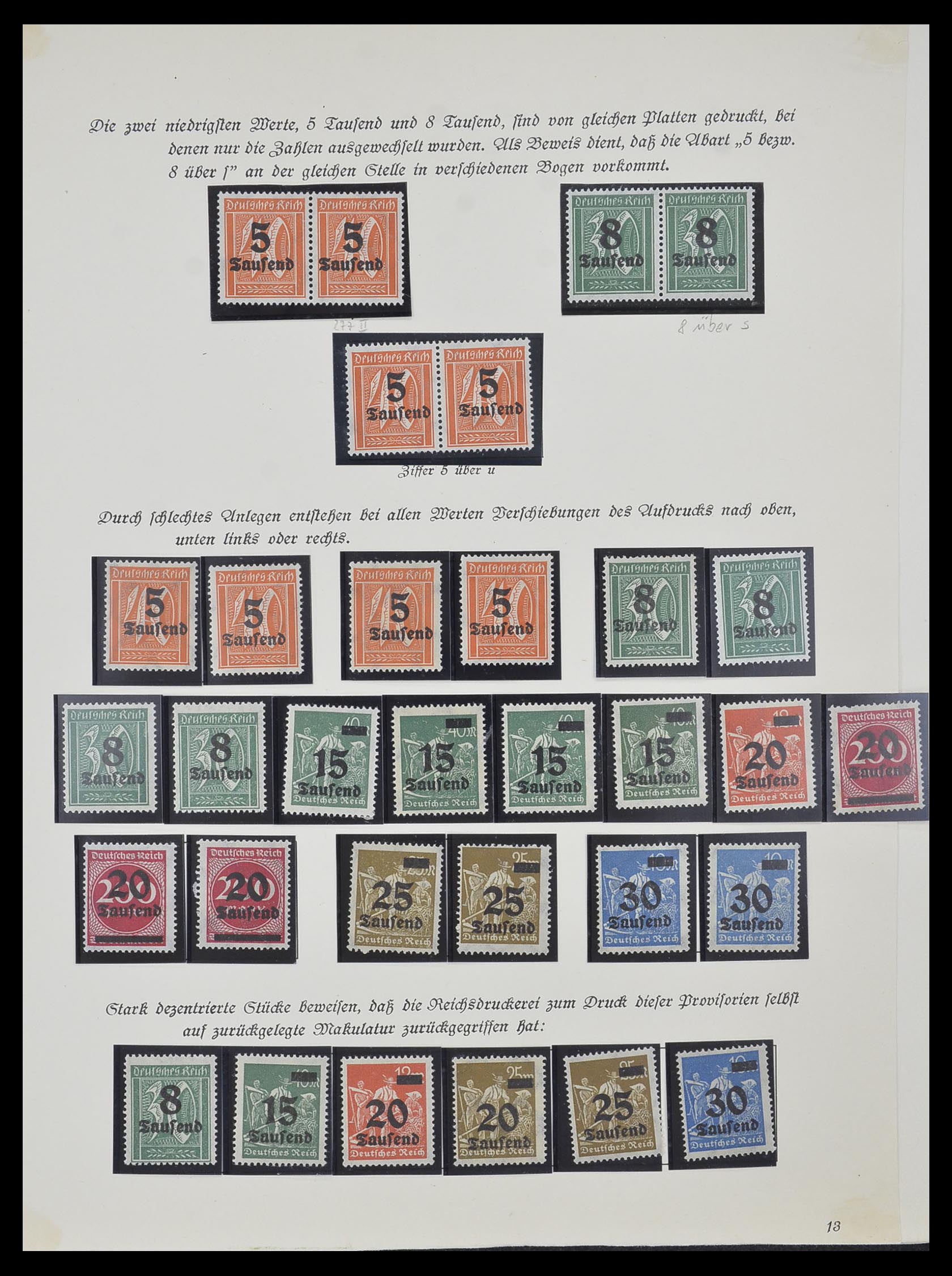 33957 005 - Postzegelverzameling 33957 Duitse Rijk infla 1923.
