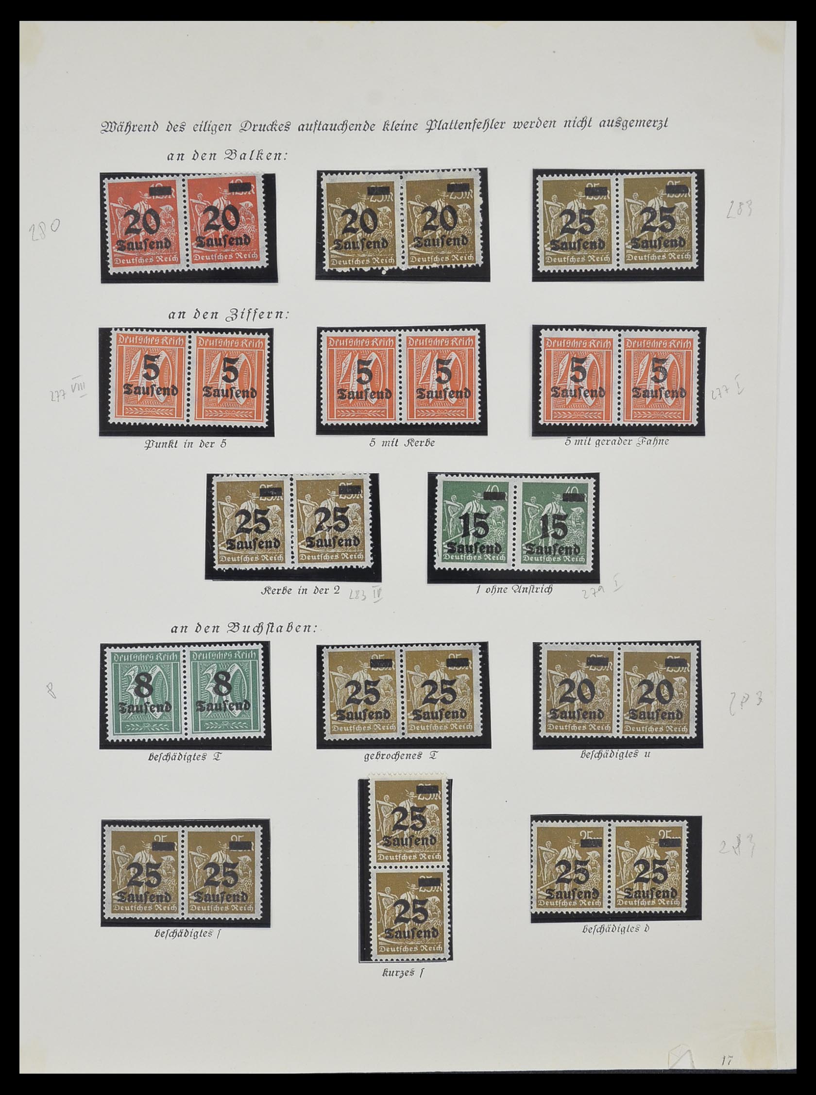 33957 007 - Stamp collection 33957 German Reich infla 1923.